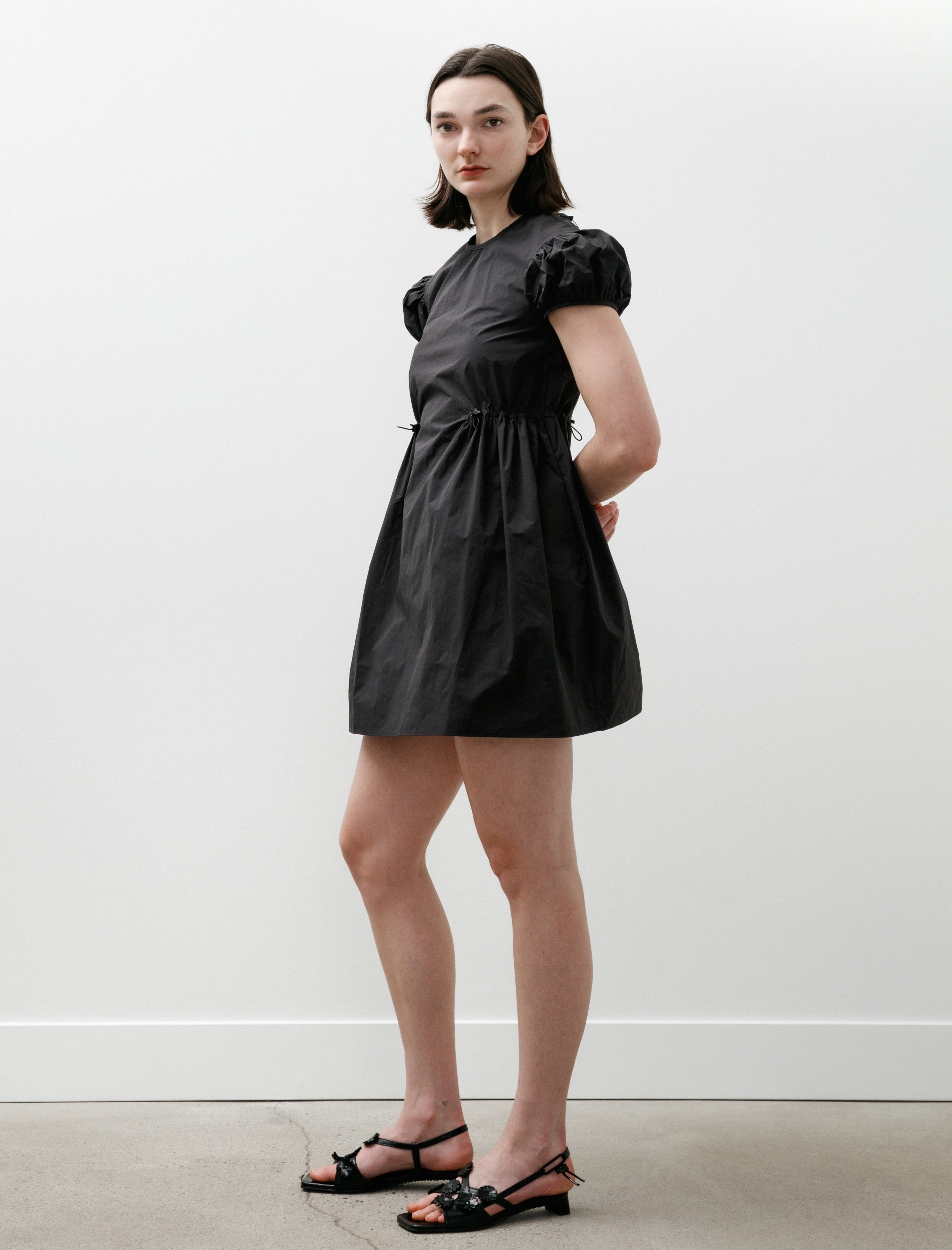 Cecilie Bahnsen Carla Dress Crisp Ripstop Black