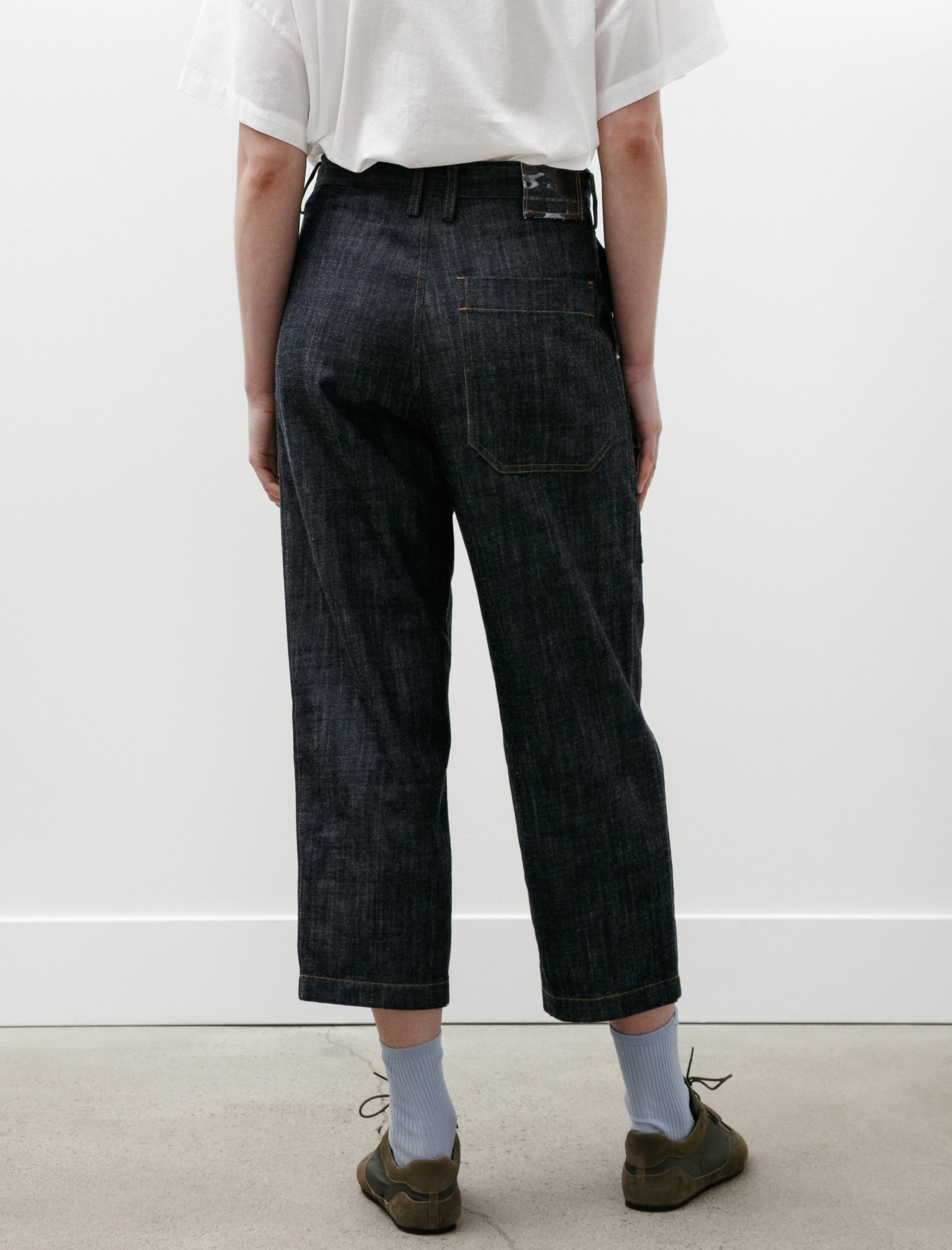 Y's by Yohji Yamamoto Asymmetrical Pocket Denim Pants Indigo