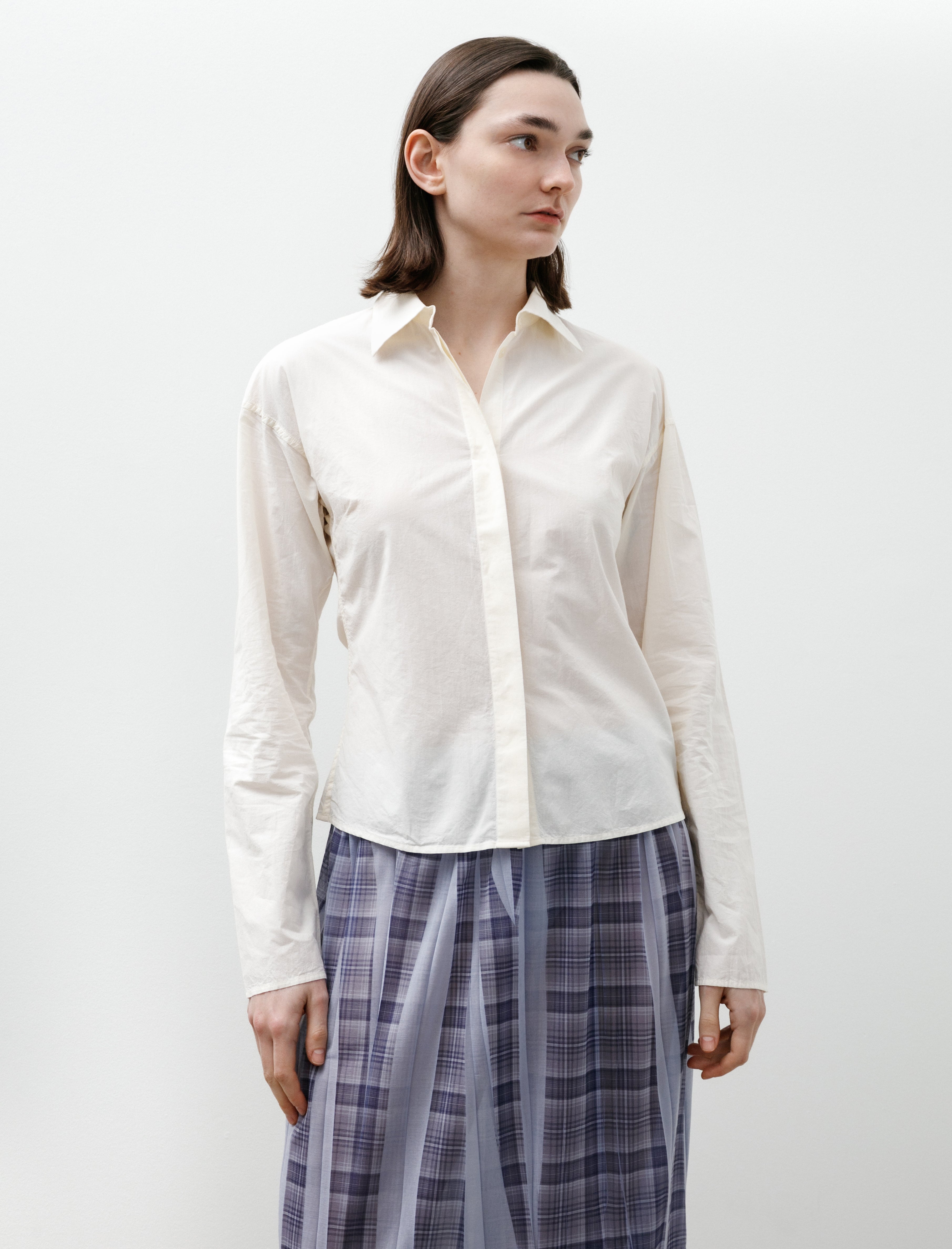 mfpen Software Shirt Off White Micro Check