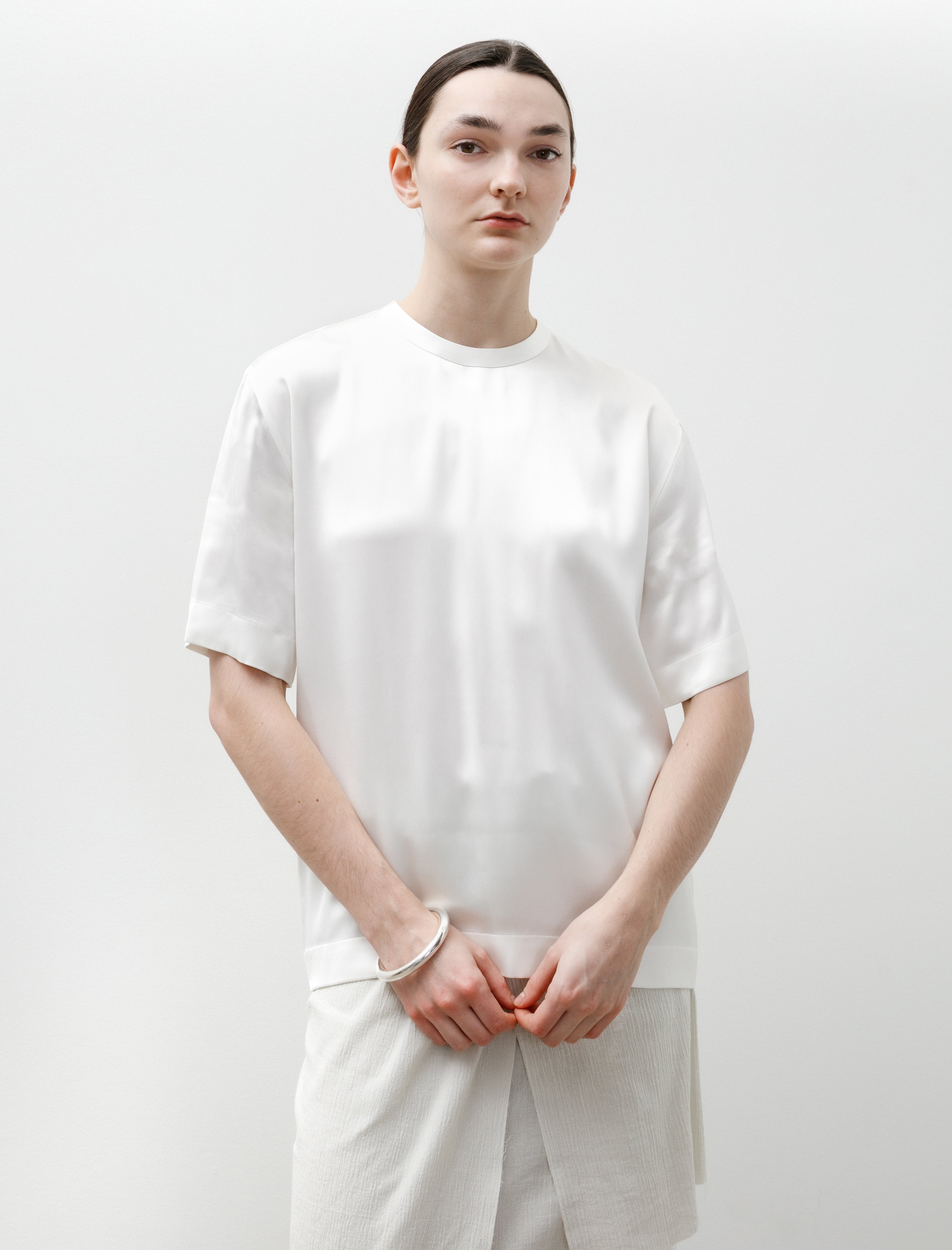 Totême Satin Tee White
