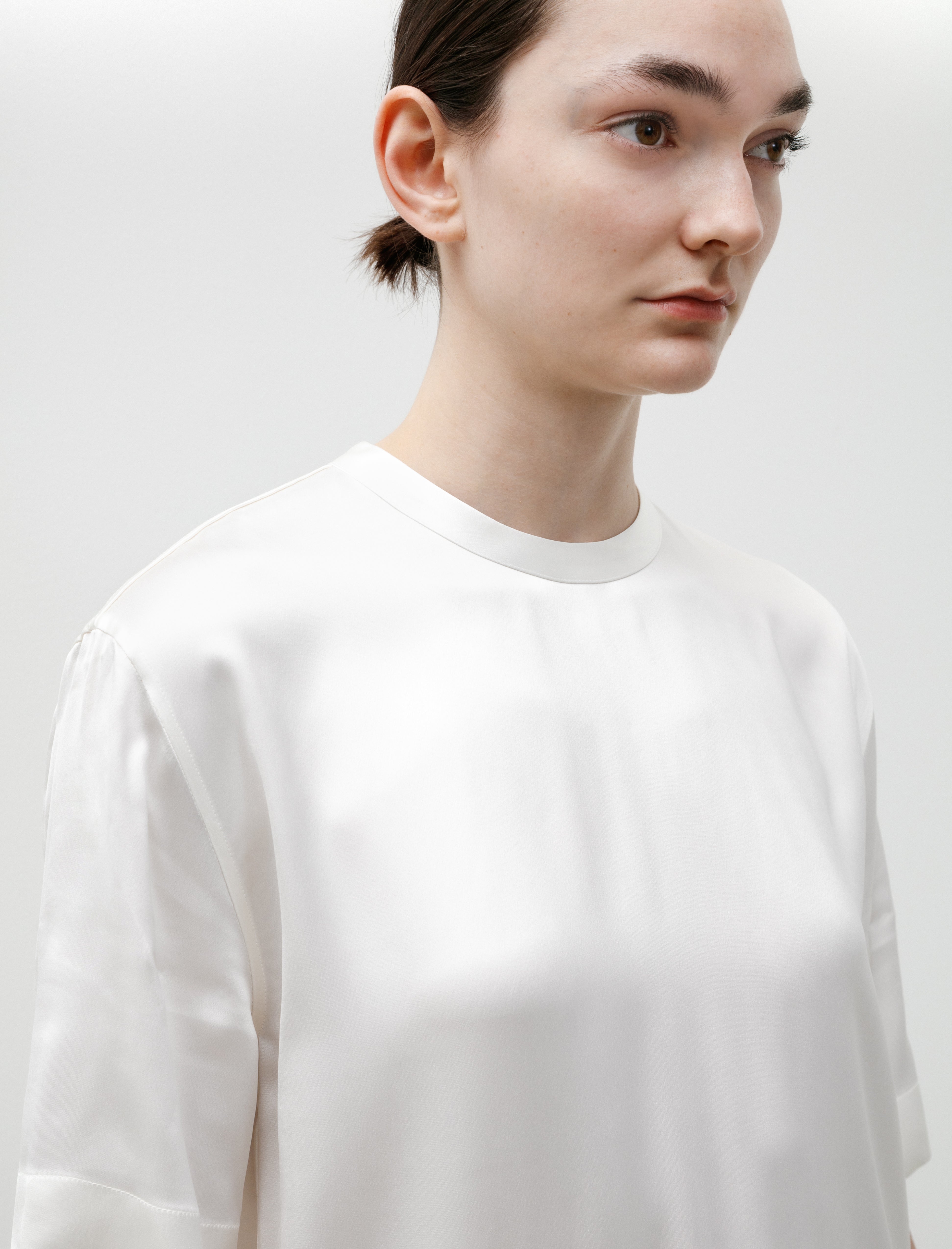 Totême Satin Tee White
