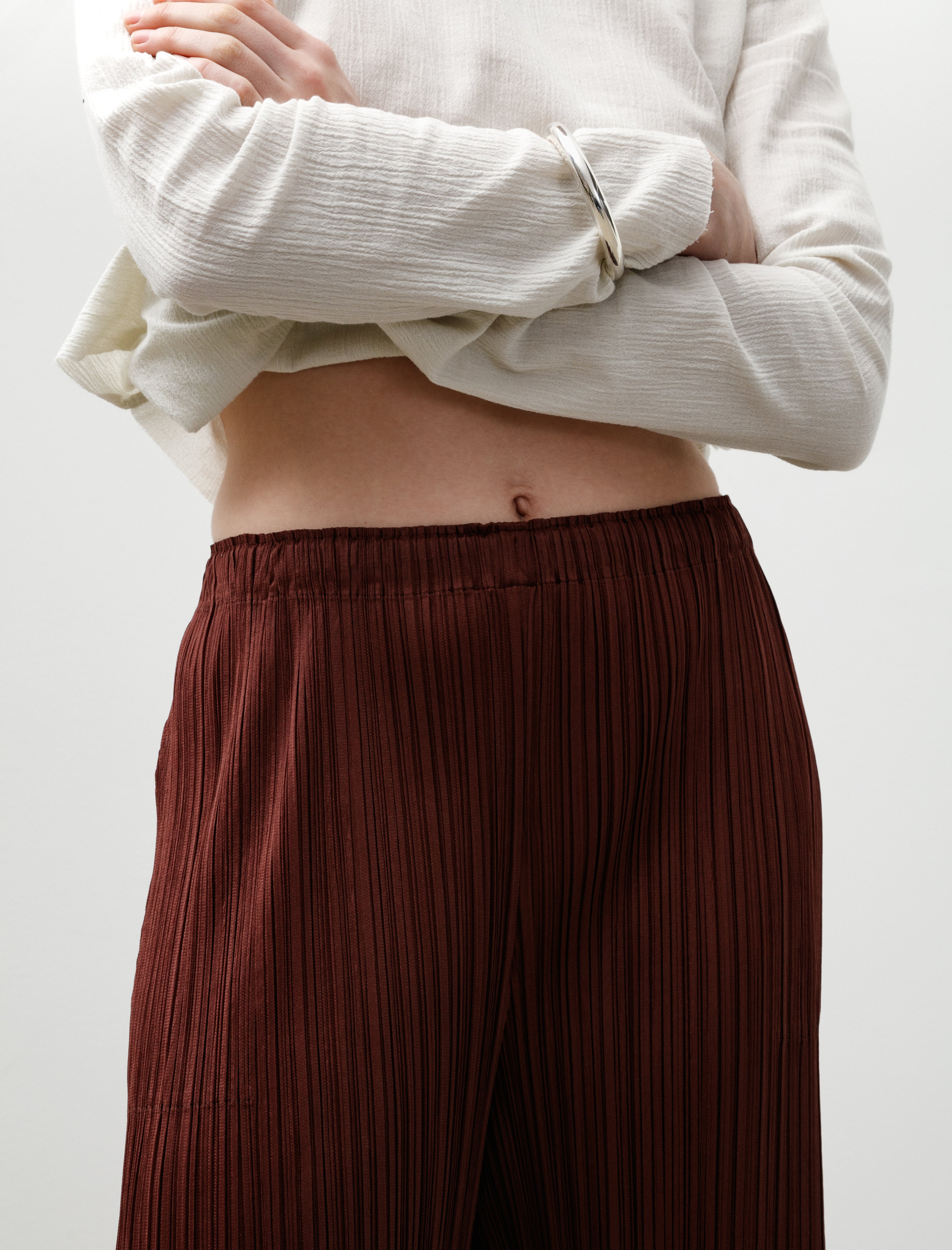 Pleats Please Monthly Colours Pants Bordeaux