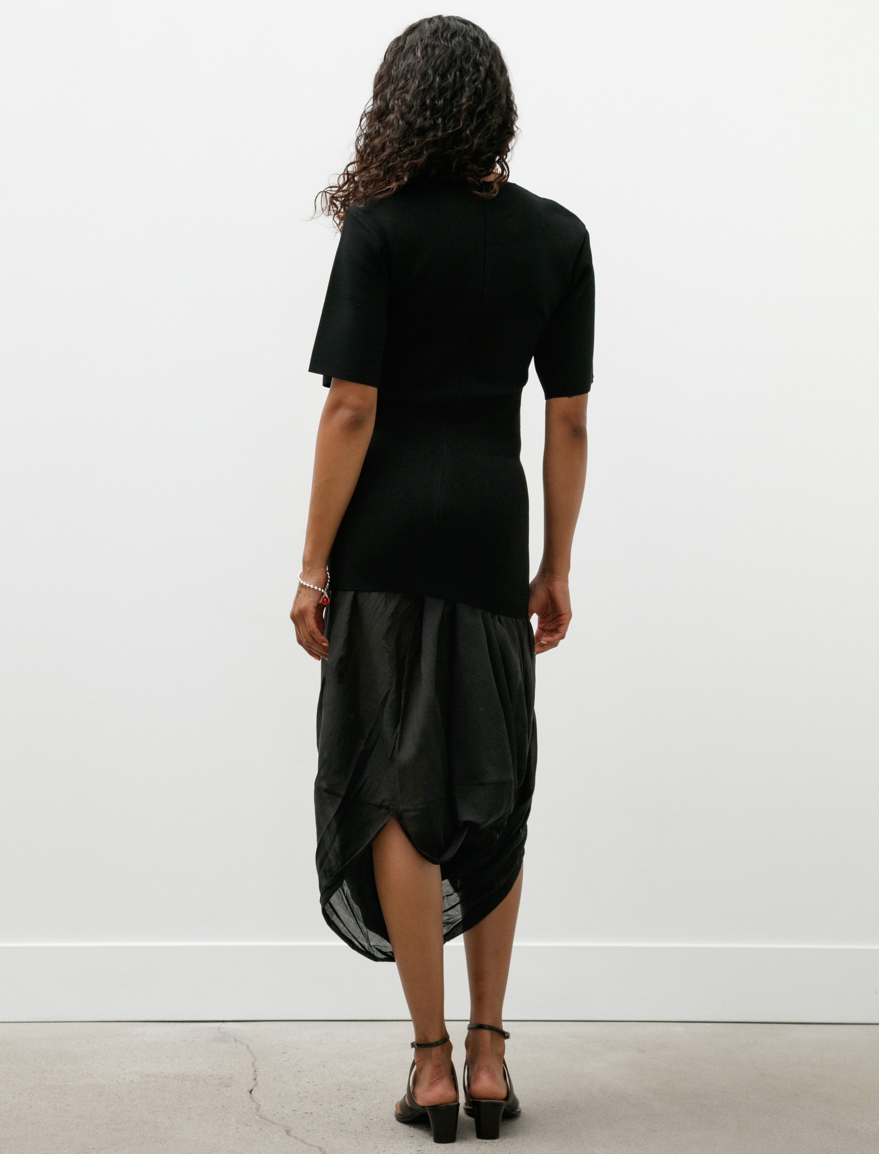 Totême Cocoon Tee Dress Black