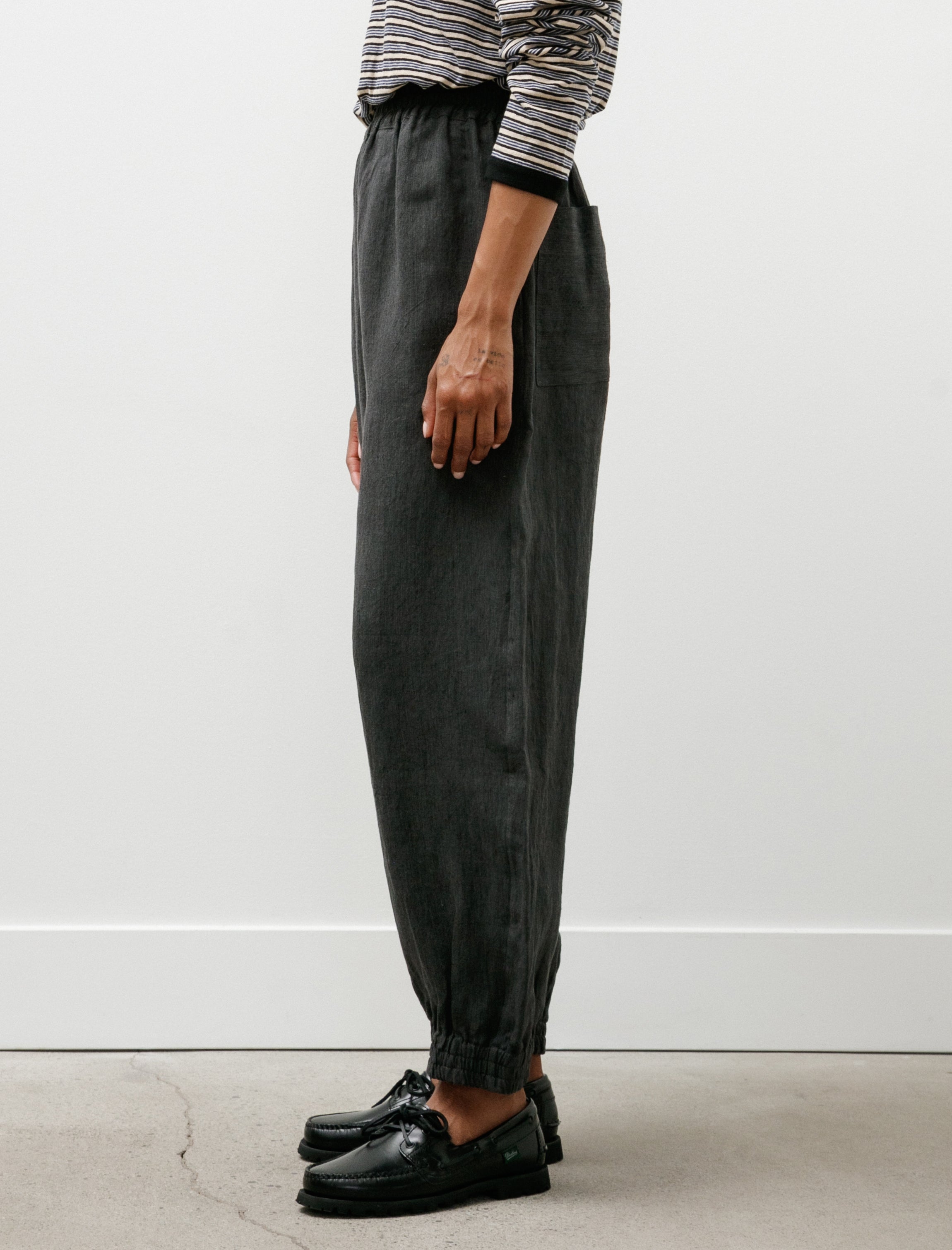 Cawley Irish Linen Iris Trousers Steel