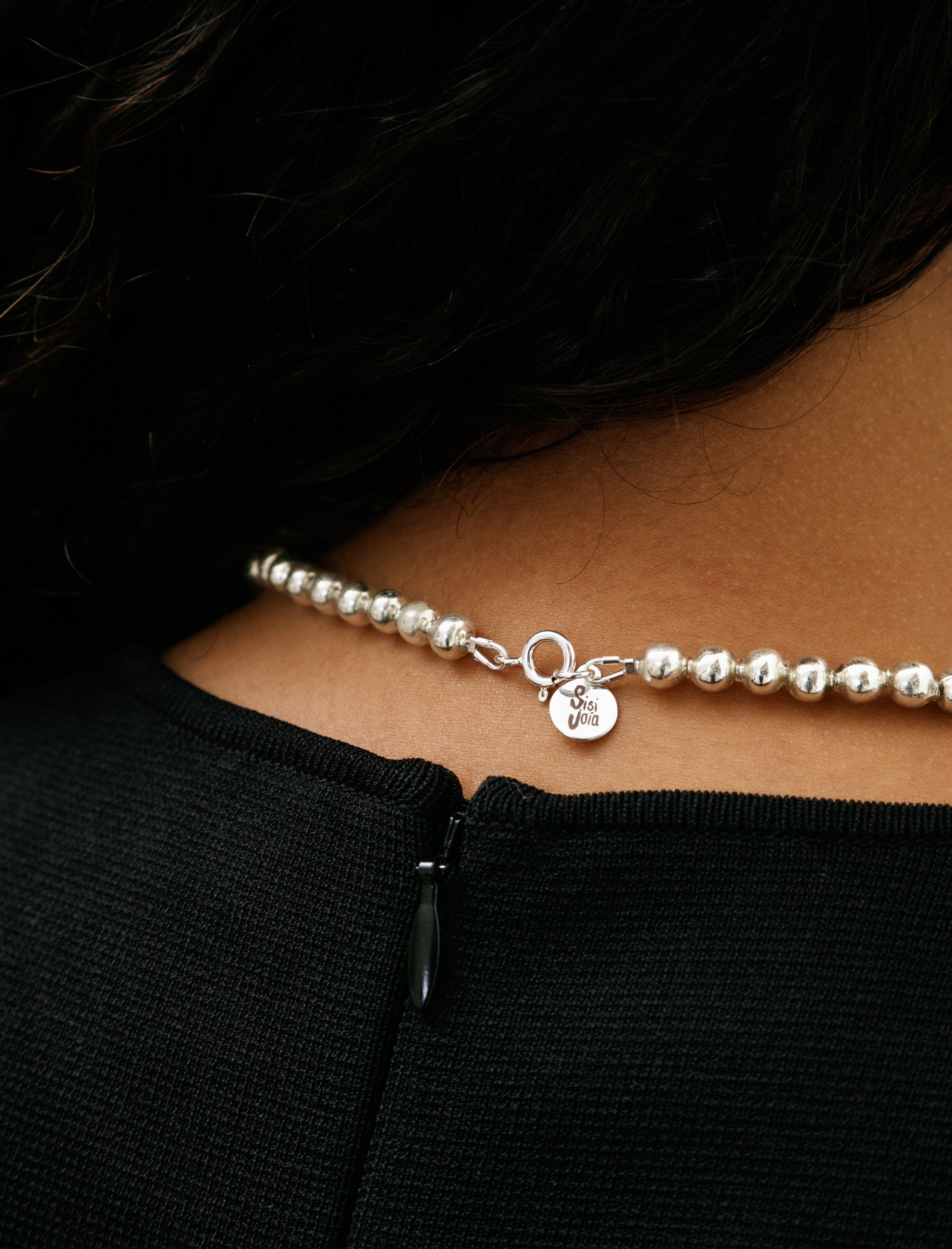 Sisi Joia Boule Necklace Silver