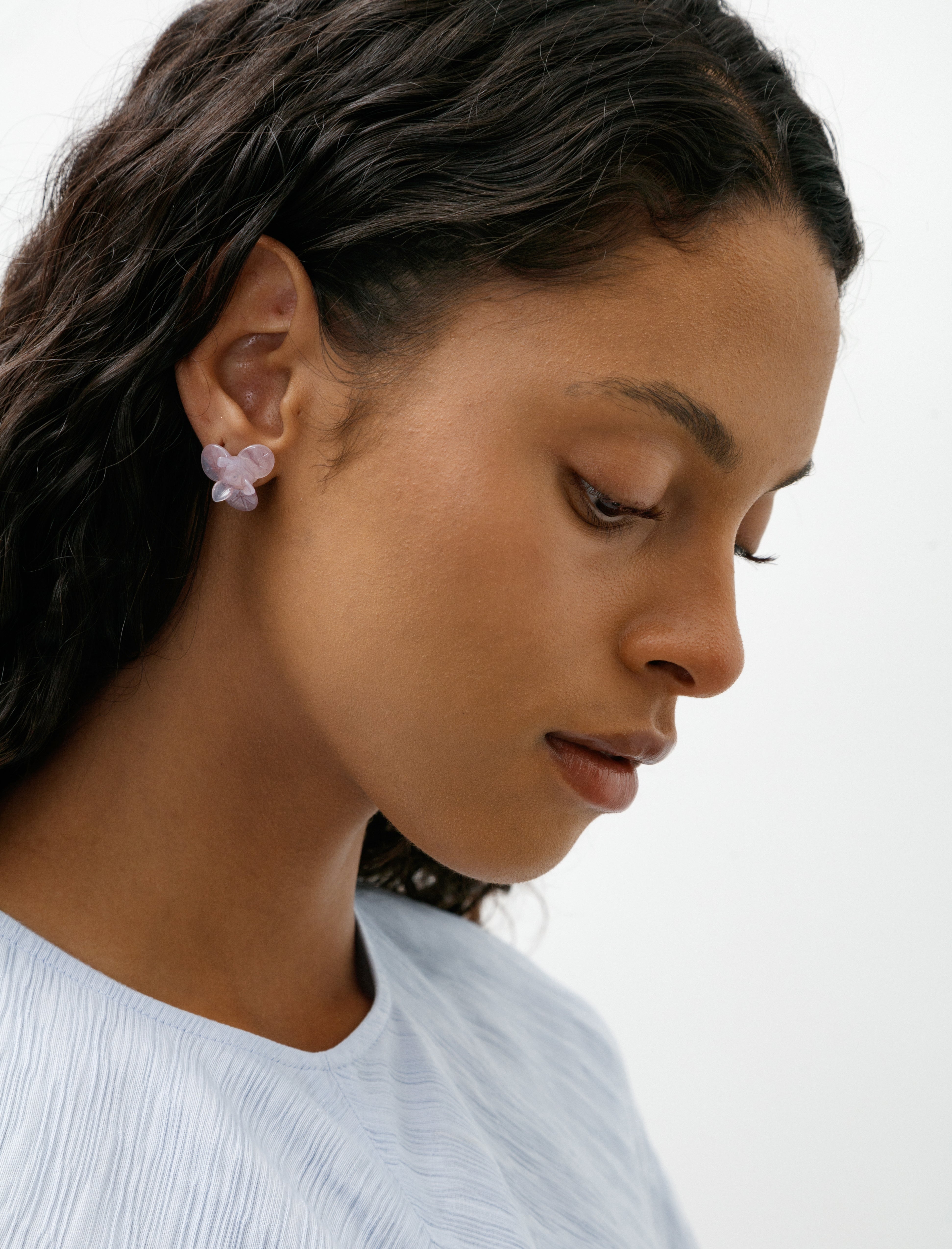 Sisi Joia Pensée Earrings Lilac