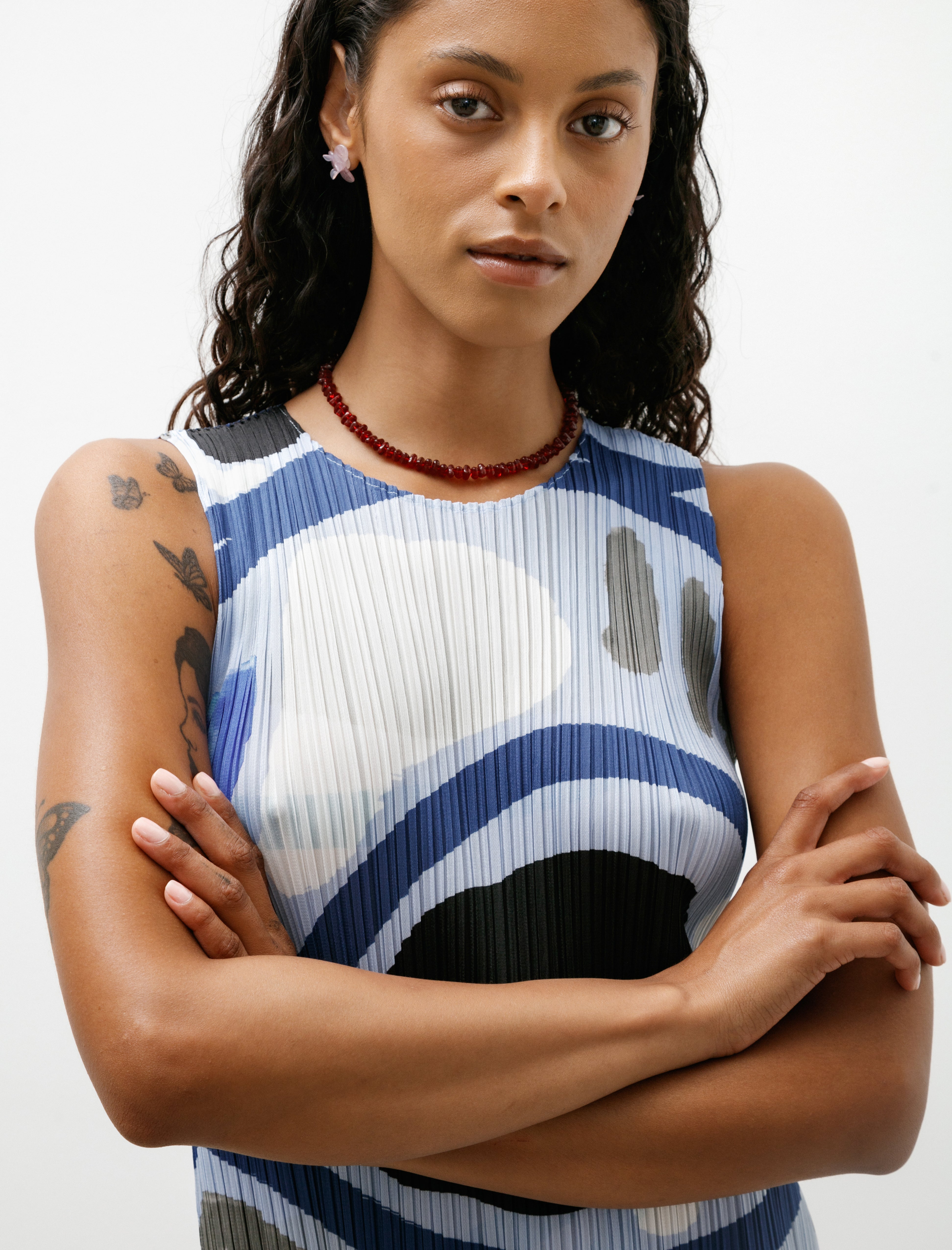 Pleats Please by Issey Miyake Roll Printed Dress