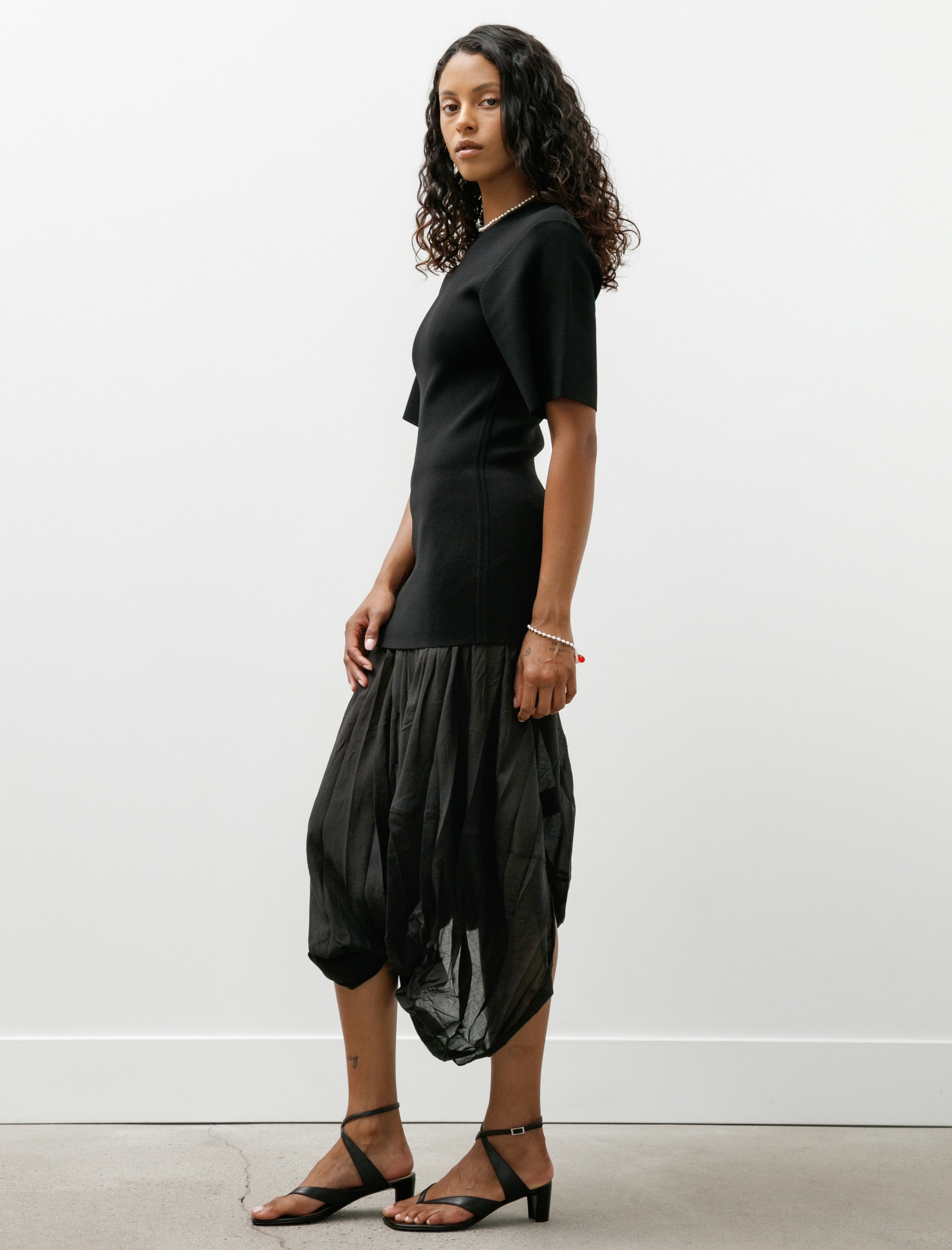 Totême Cocoon Tee Dress Black