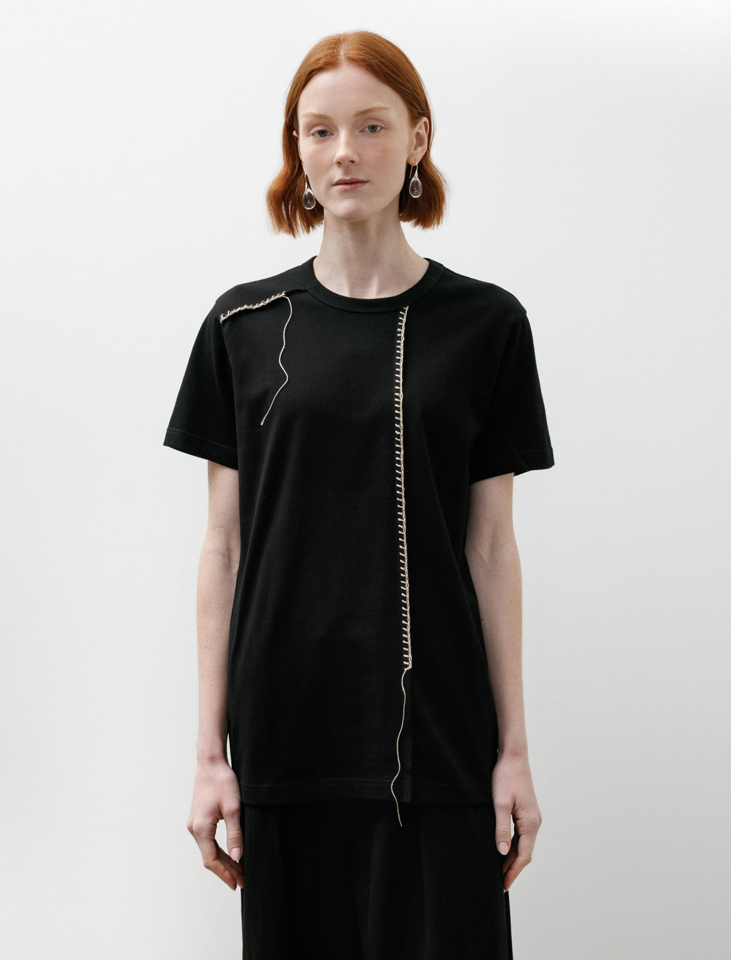 Y's by Yohji Yamamoto Ladder Stitch T-Shirt Black – Neighbour