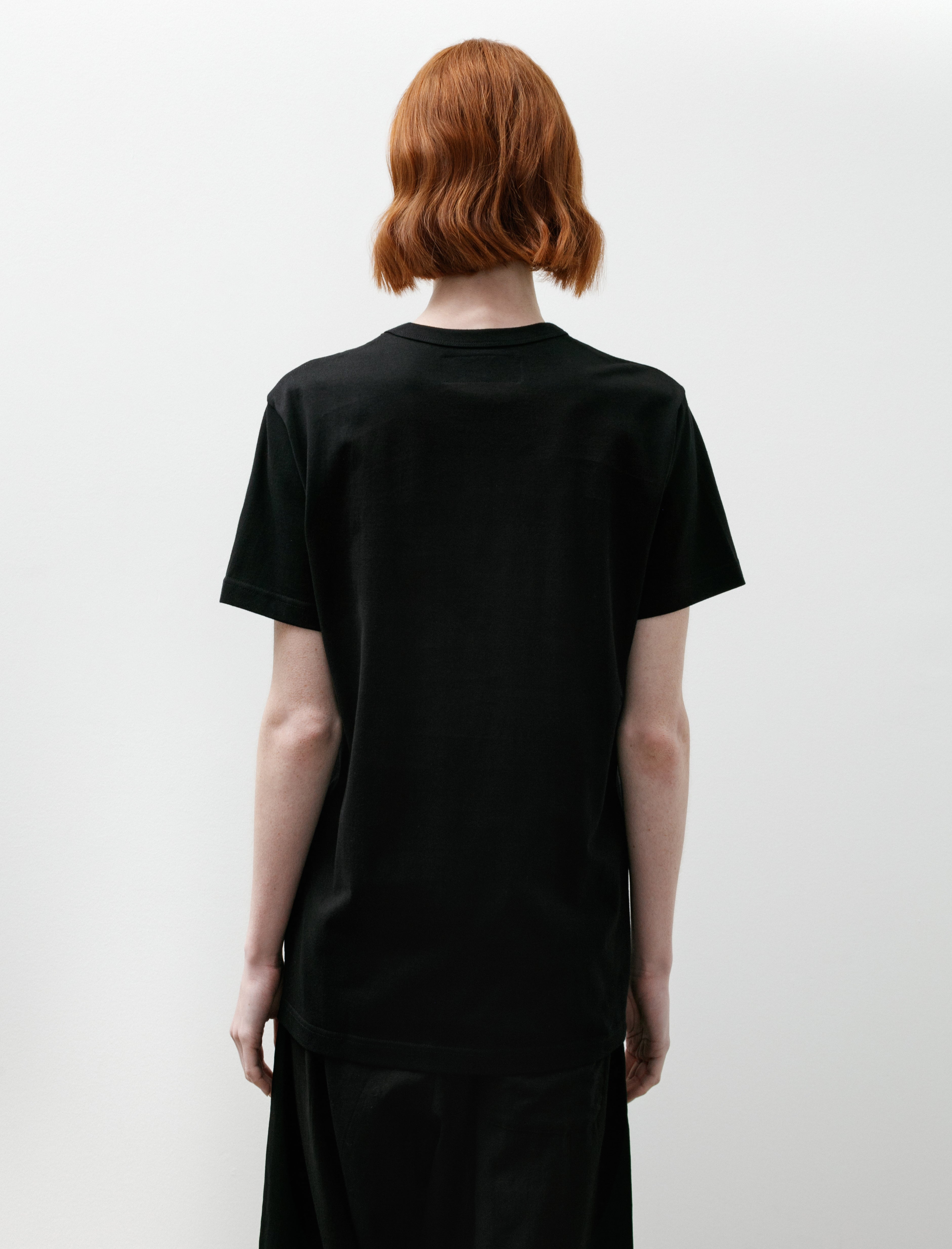 Y's by Yohji Yamamoto Ladder Stitch T-Shirt Black