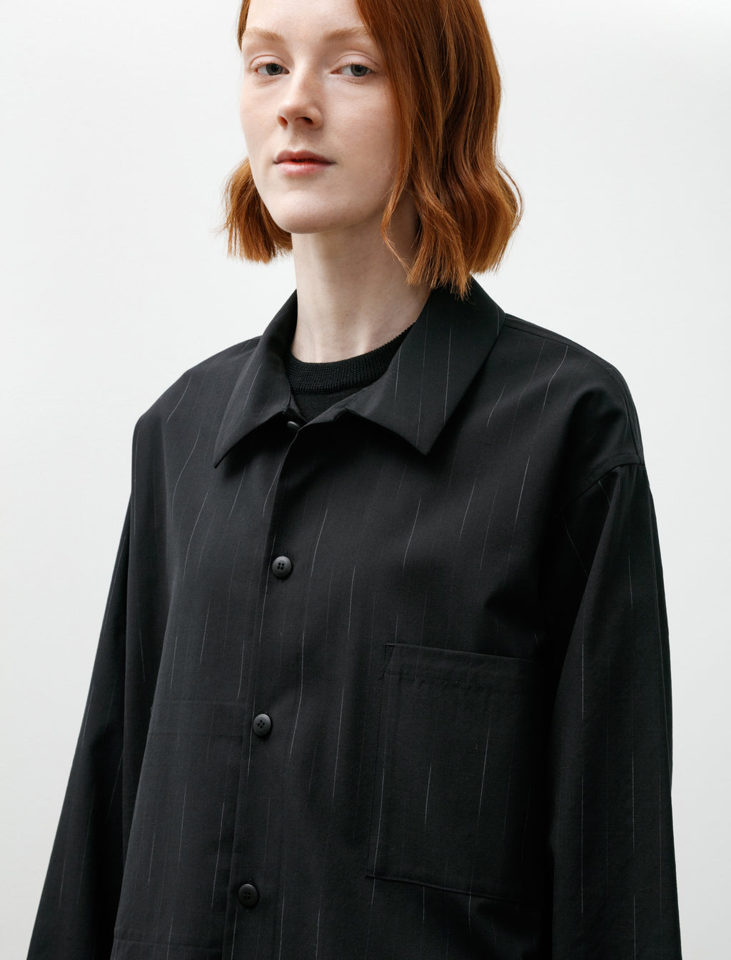 Yoko Sakamoto Work Blouse Wool Black – Neighbour
