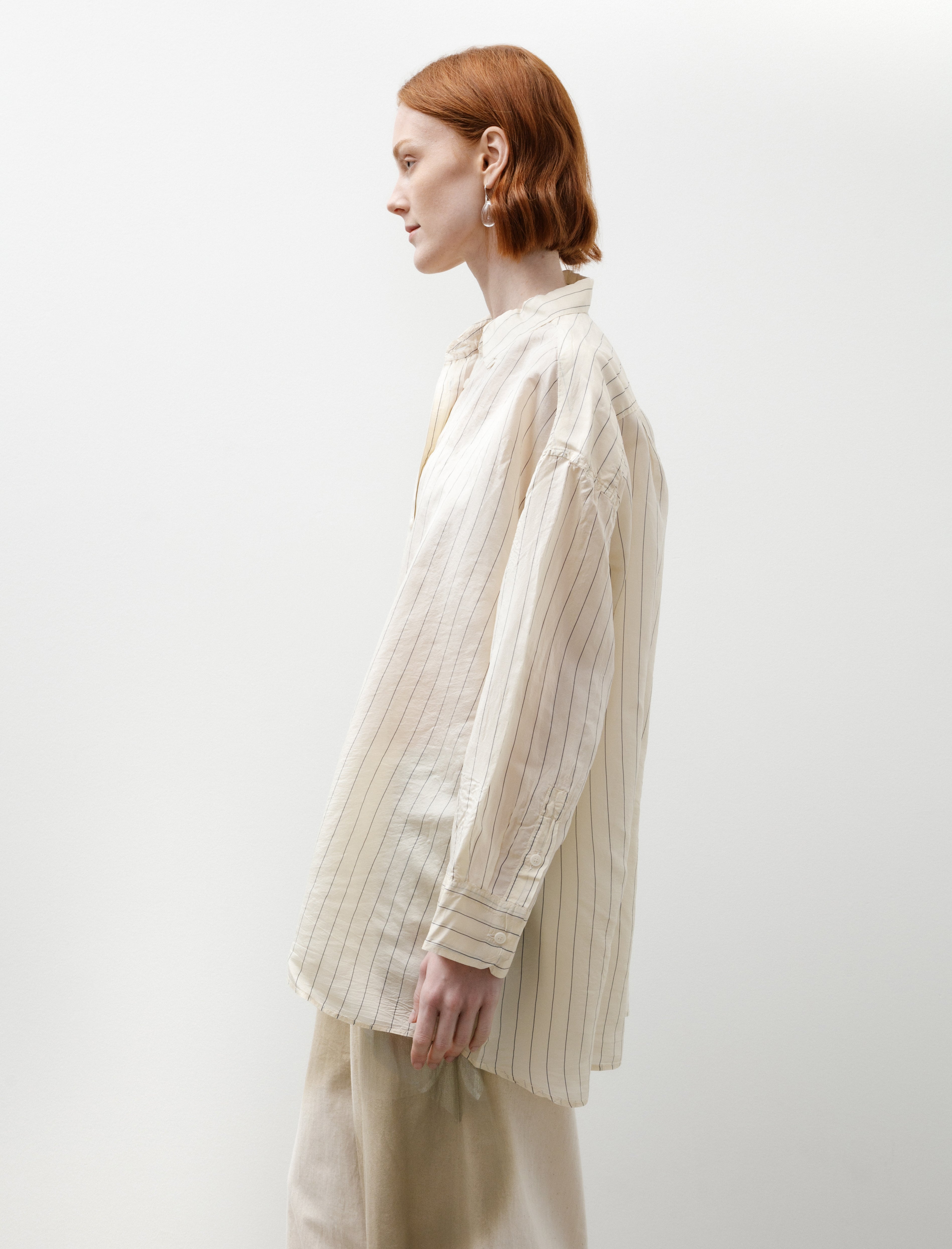 Casey Casey Hamnet Shirt Taffeta Silk Stripe