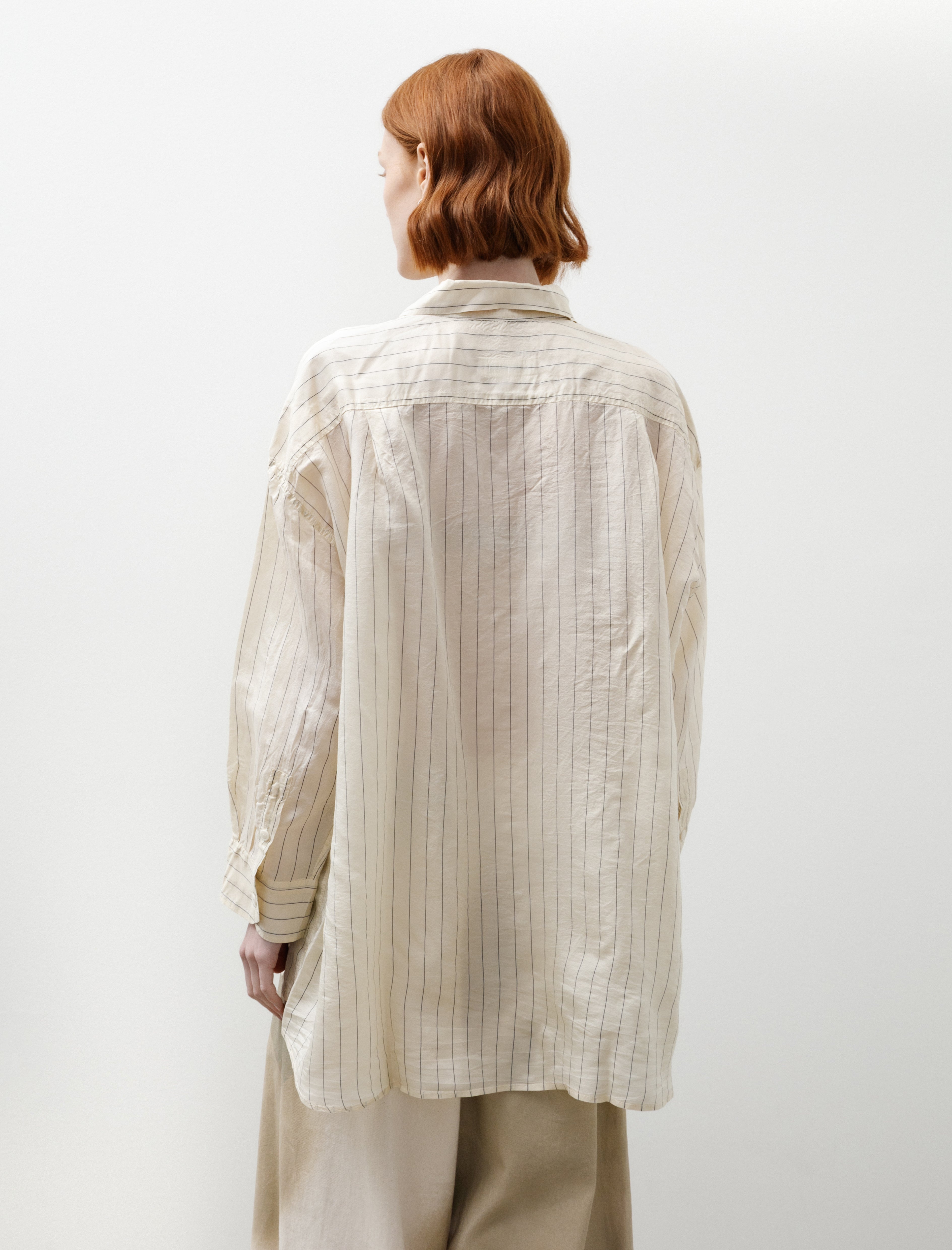 Casey Casey Hamnet Shirt Taffeta Silk Stripe