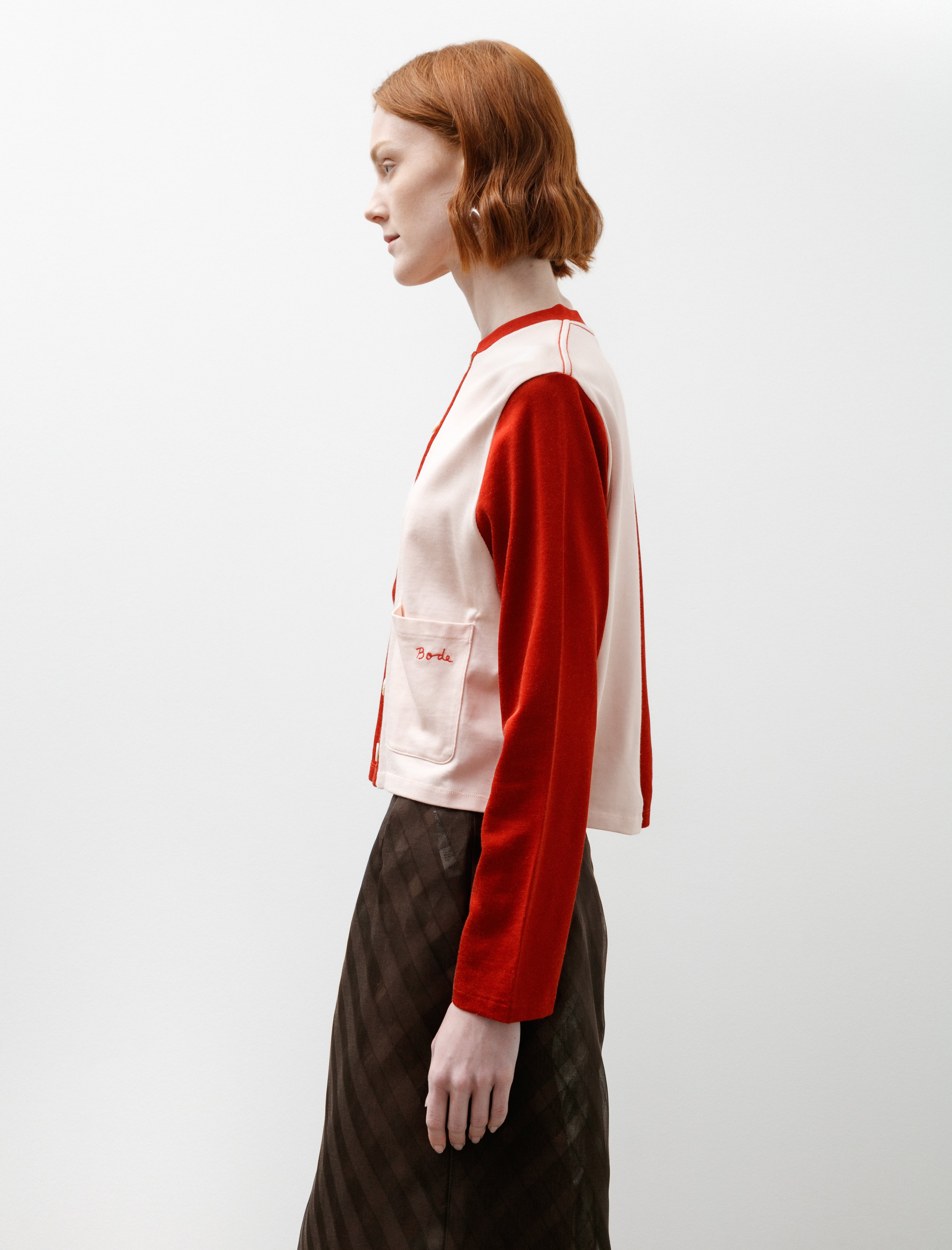 Bode Wonderland Cardigan Red/Pink
