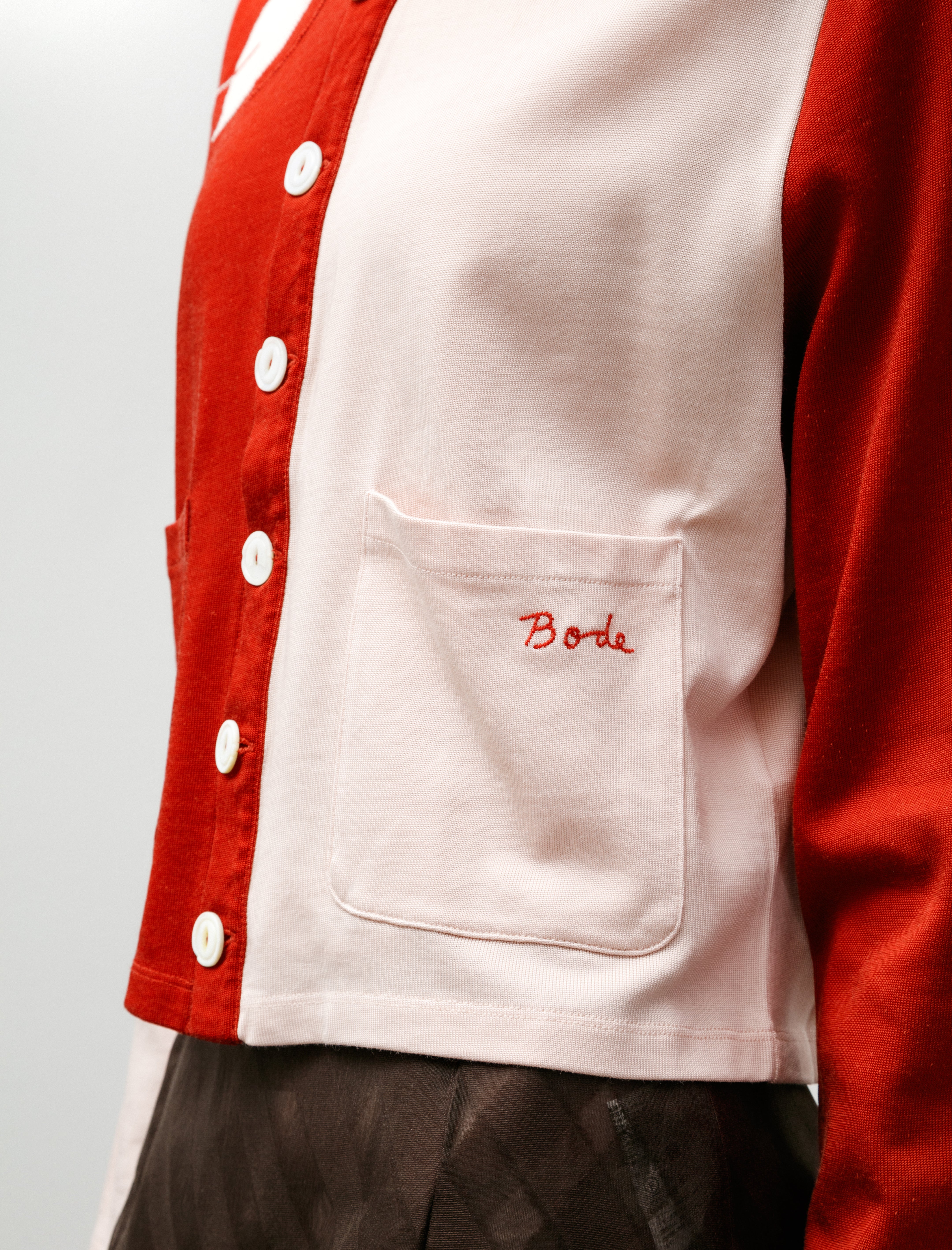 Bode Wonderland Cardigan Red/Pink