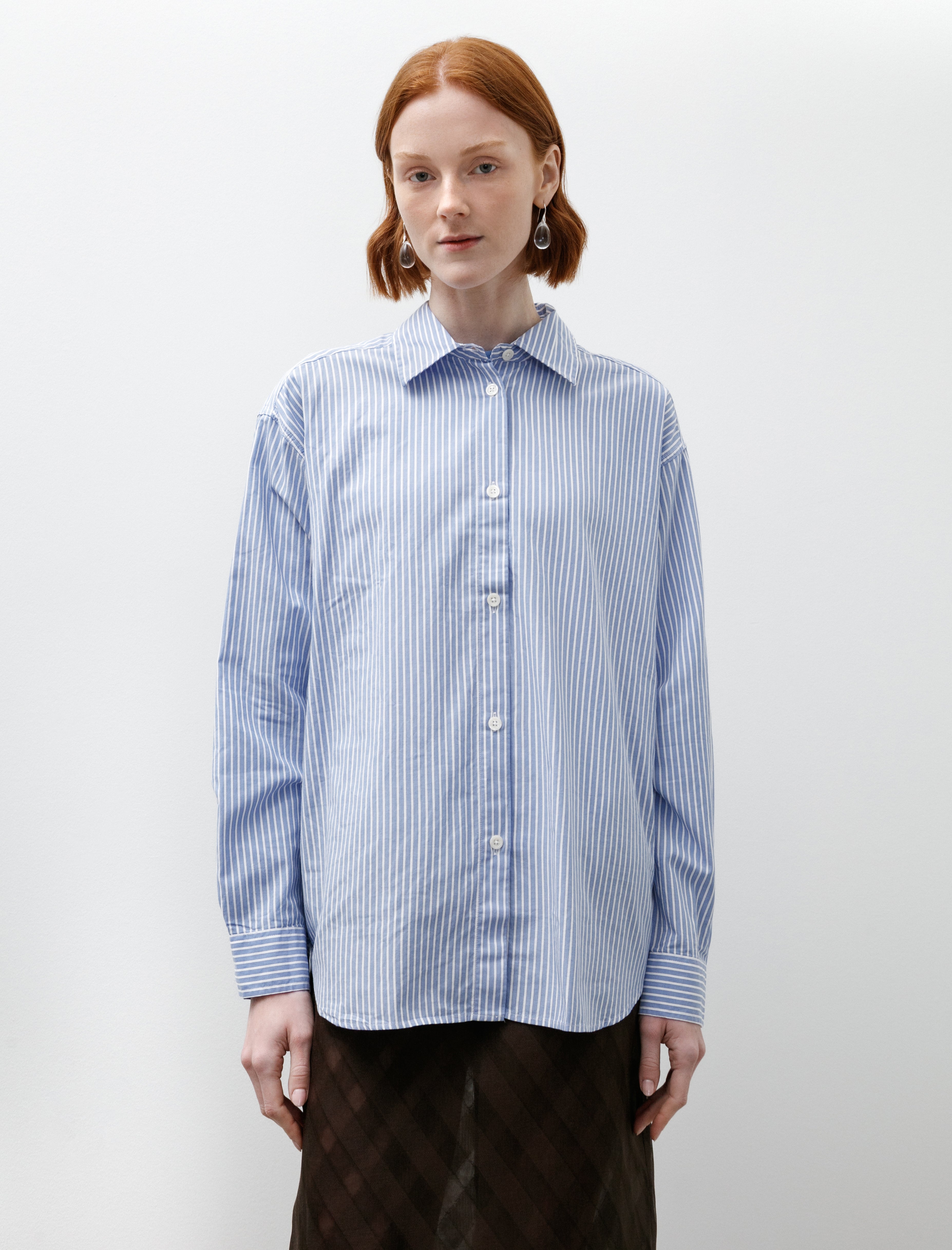 mfpen Womens Generous Shirt Embassy Stripe