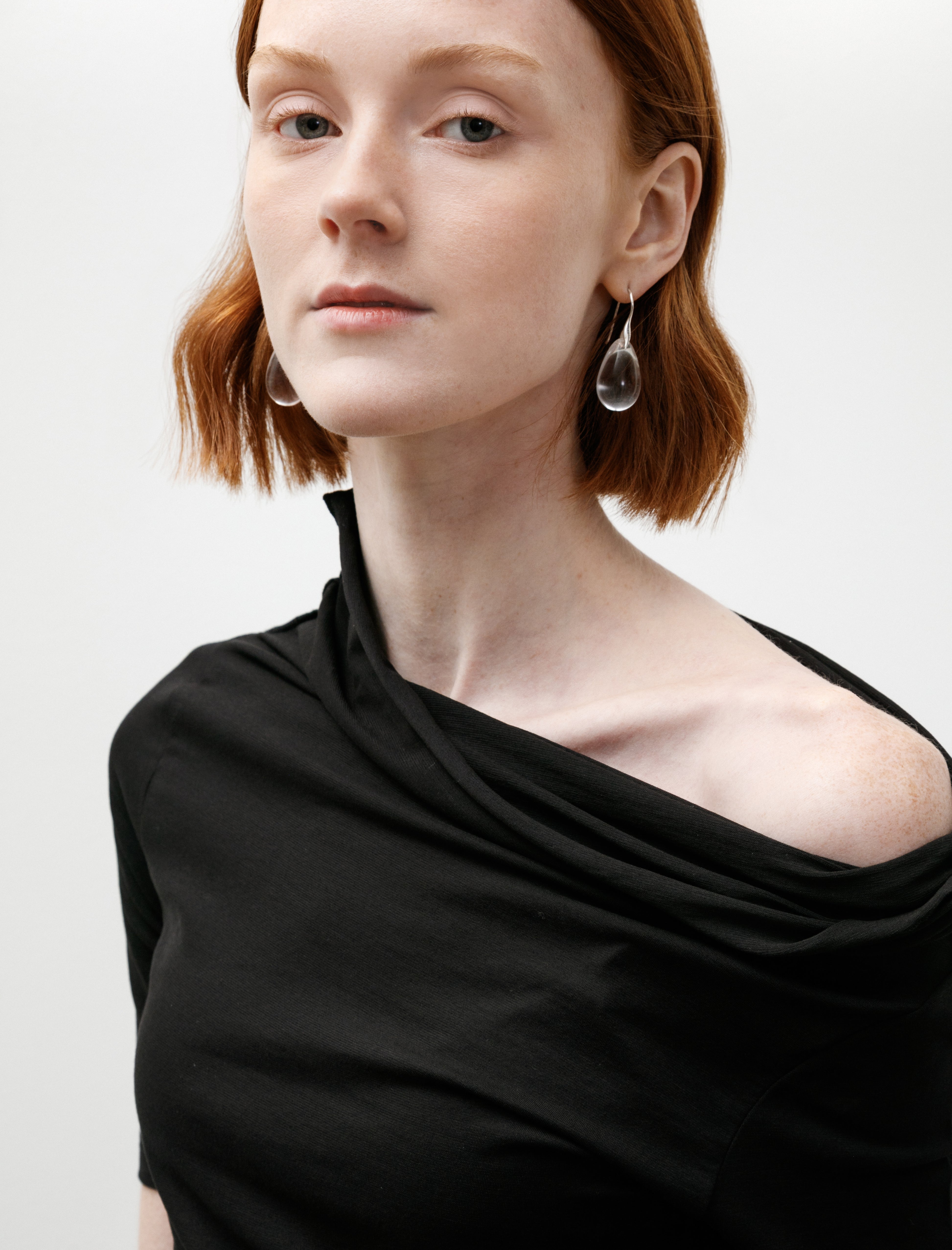 Lemaire Short Sleeve Twisted Top Black