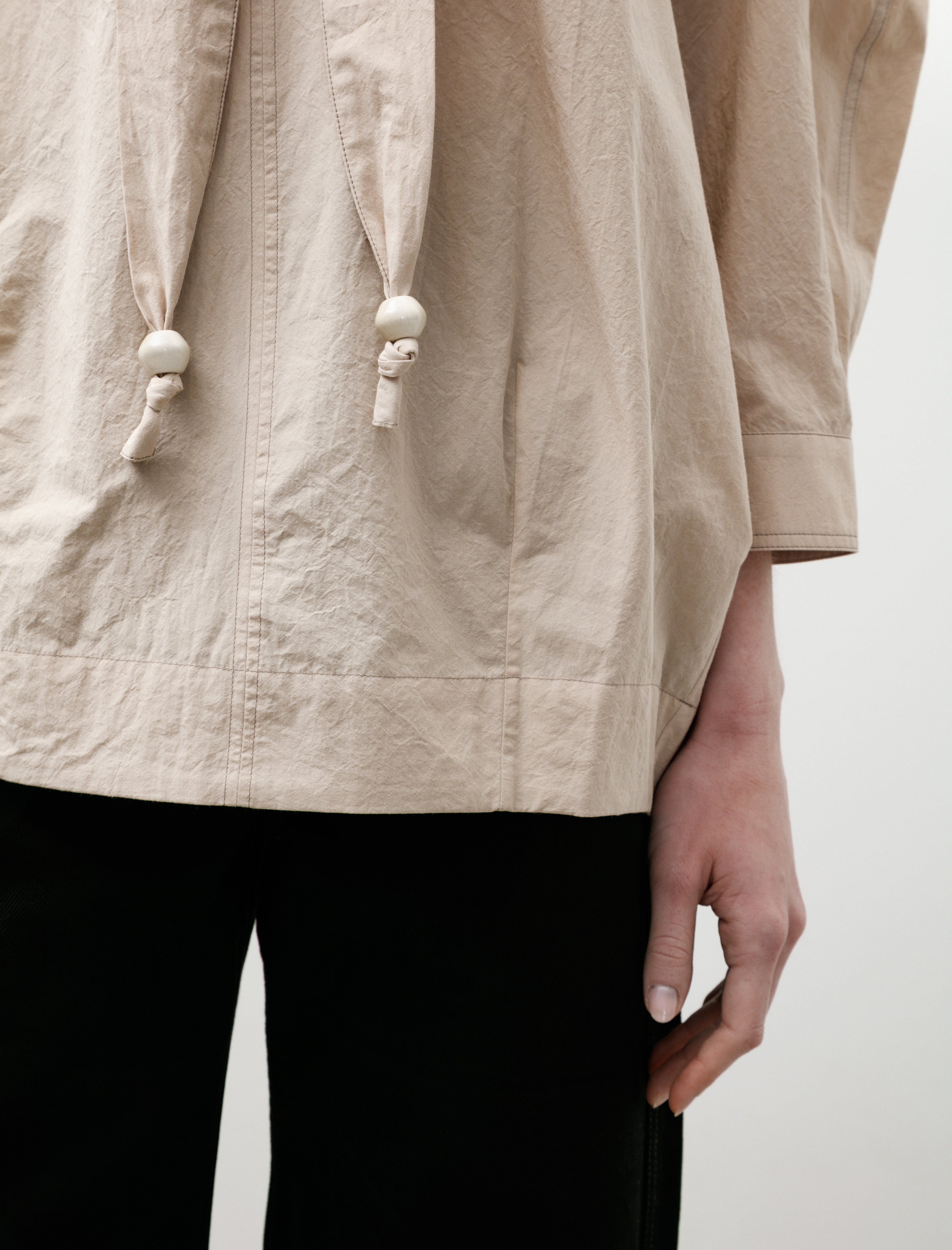 Lemaire Blouse with Scarf Greige