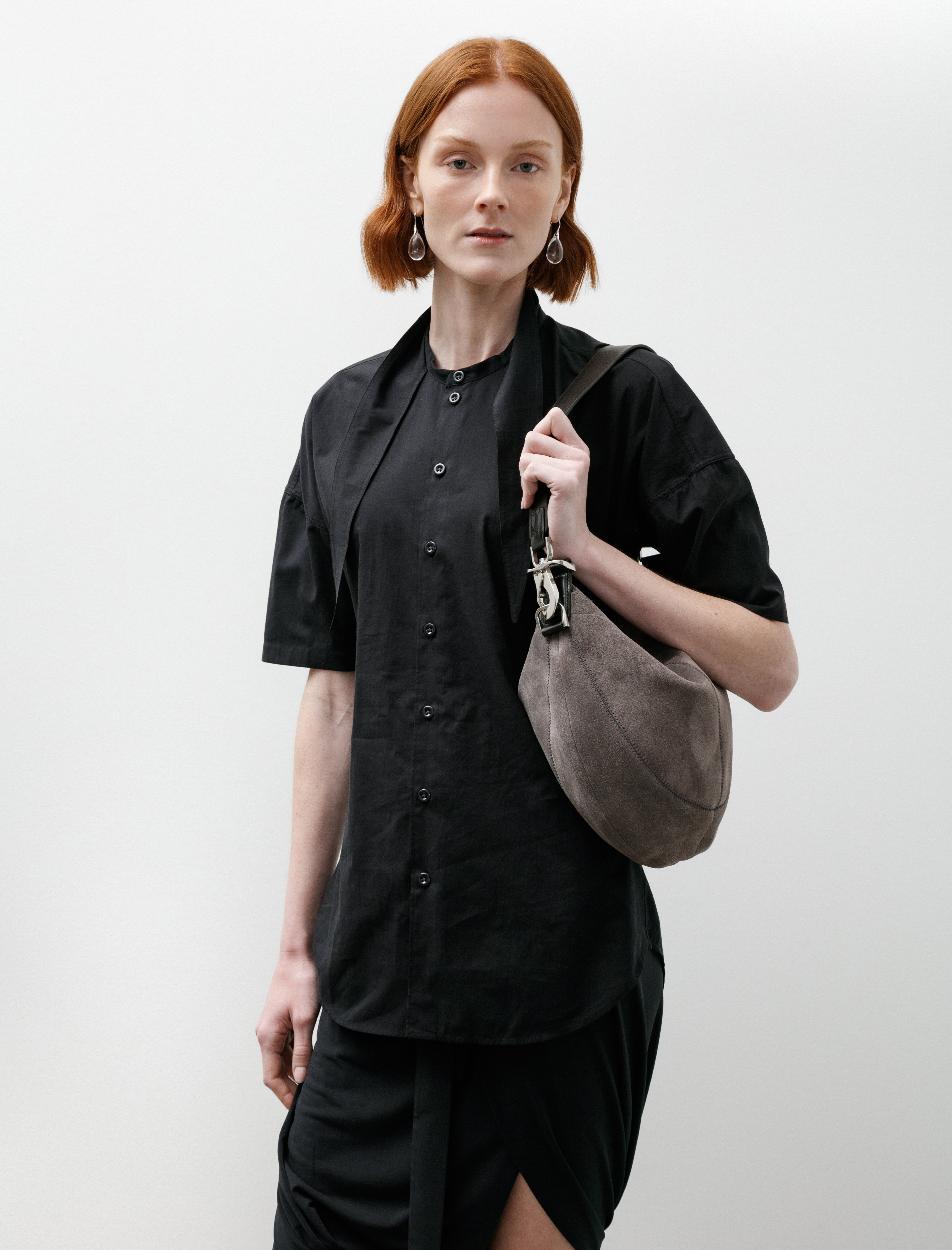 Lemaire Hobo Quiver Clip Bag Mink