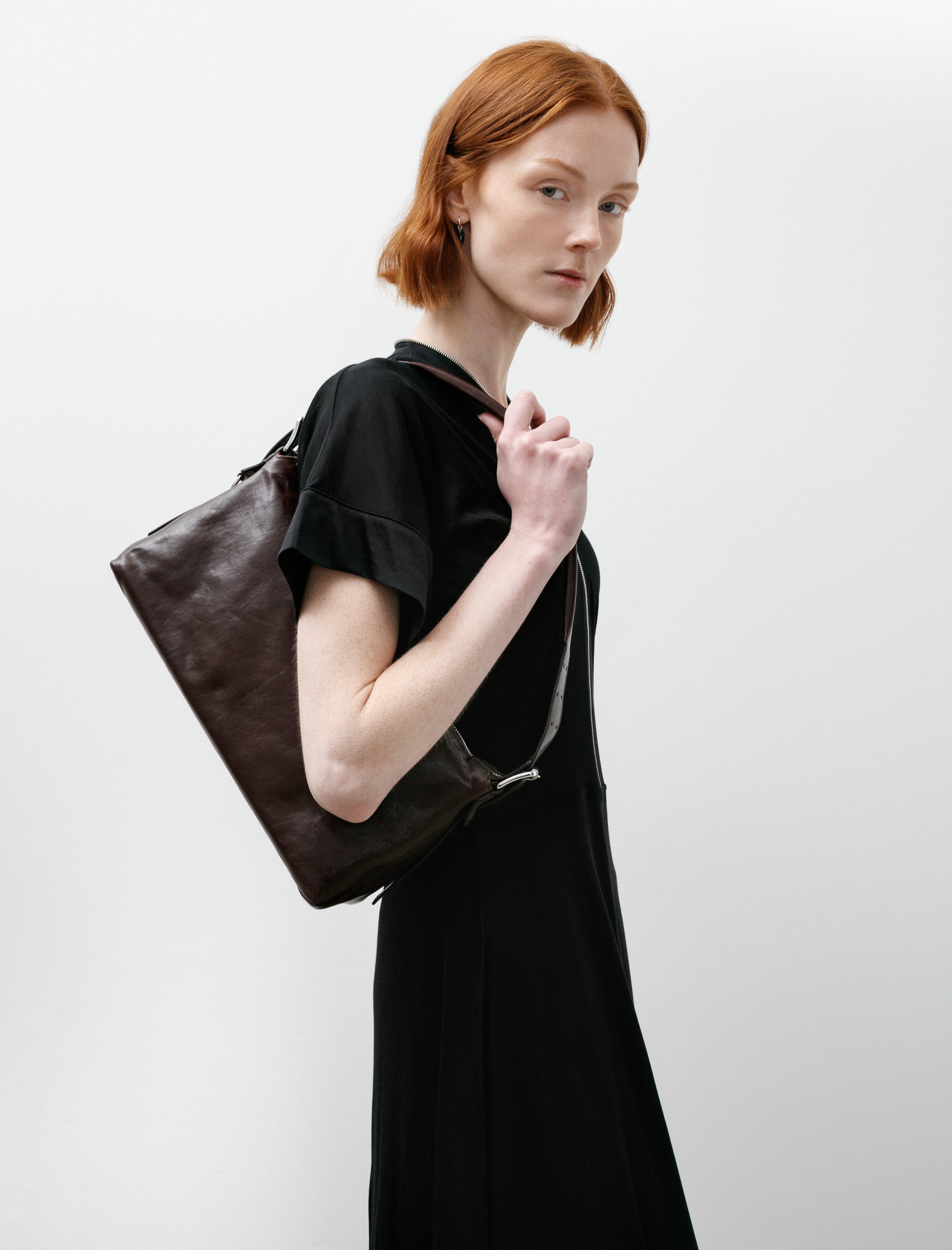 Lemaire Belted Baguette Bag Chianti