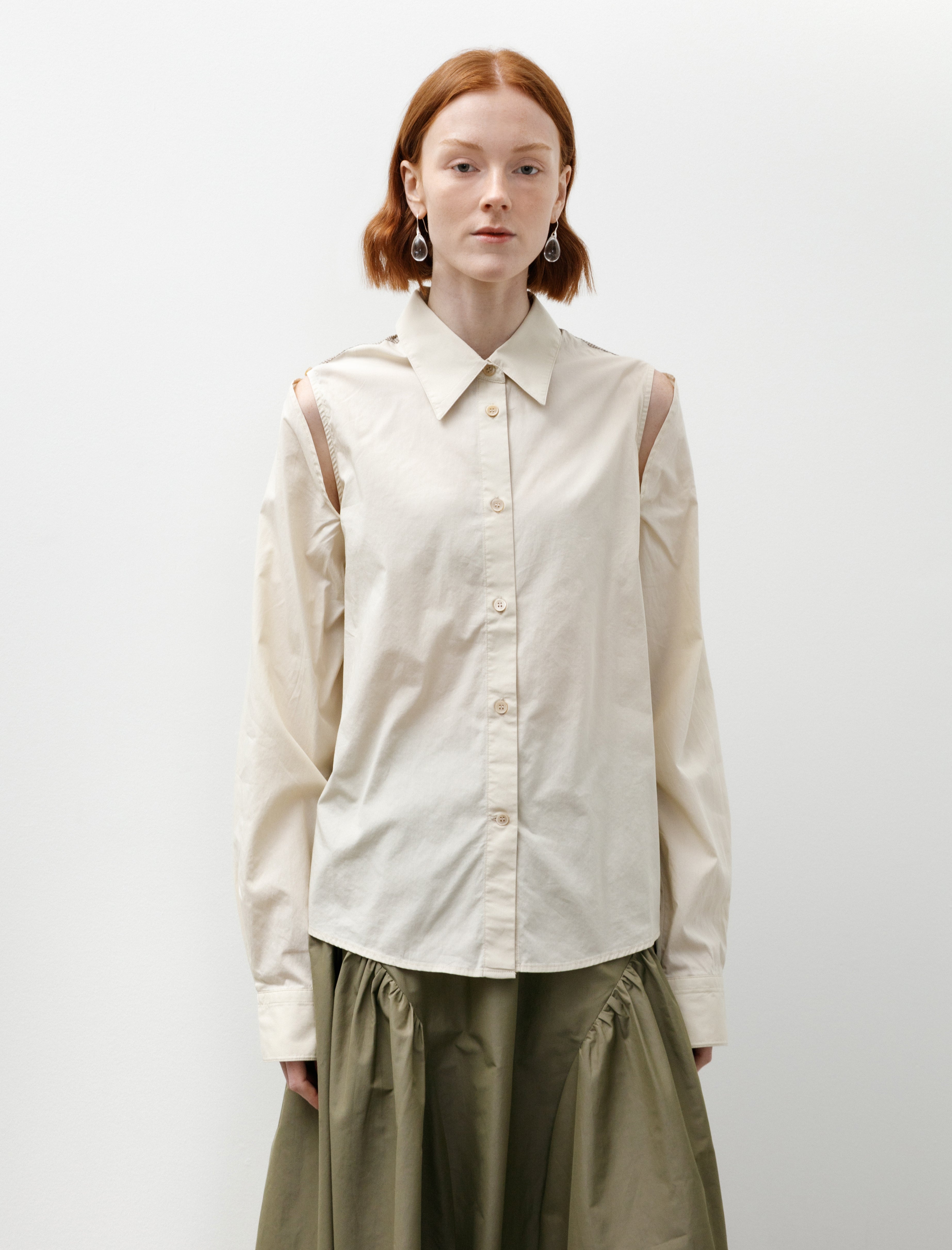 Our Legacy Slip Shirt Eggshell Plainview Cotton