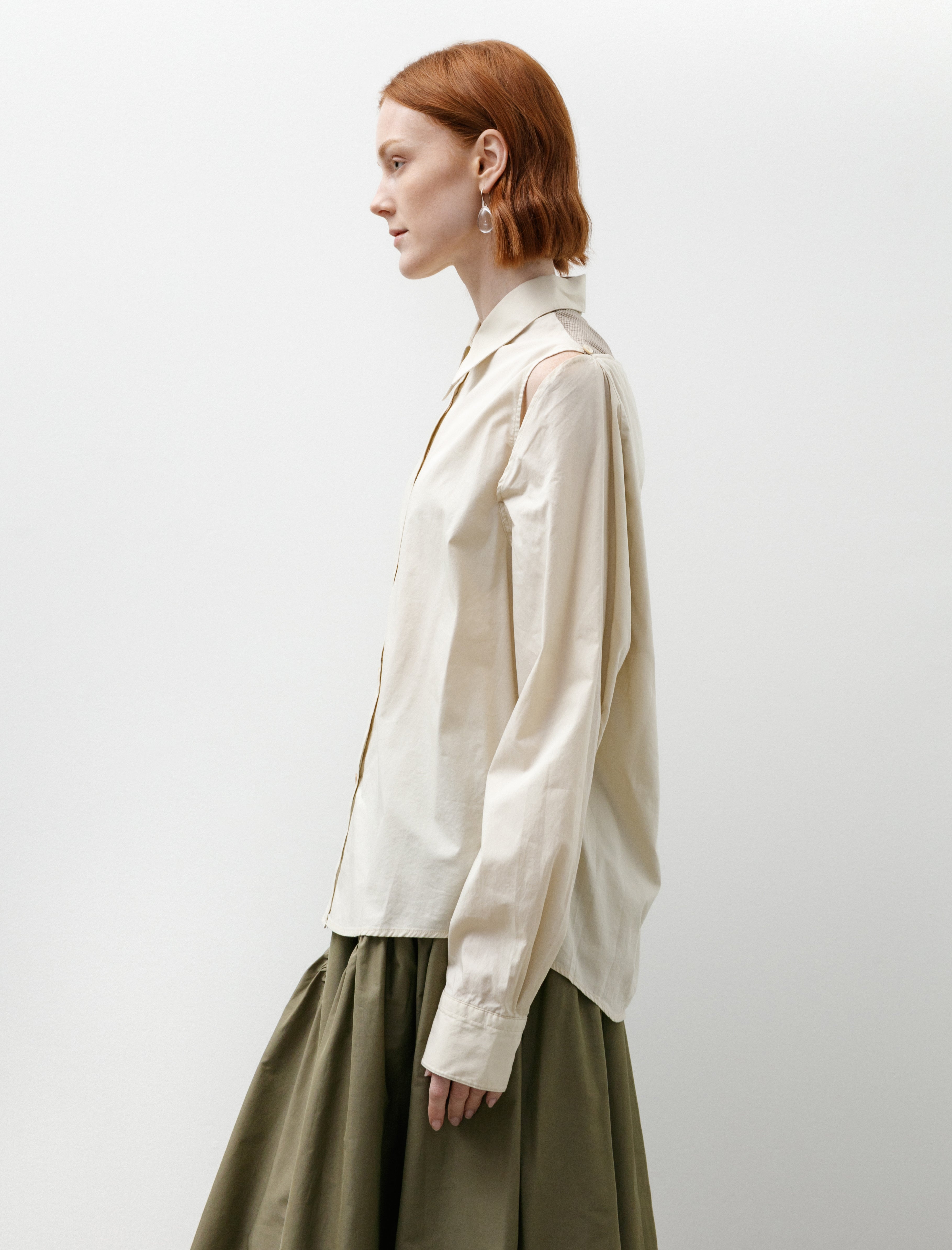 Our Legacy Slip Shirt Eggshell Plainview Cotton