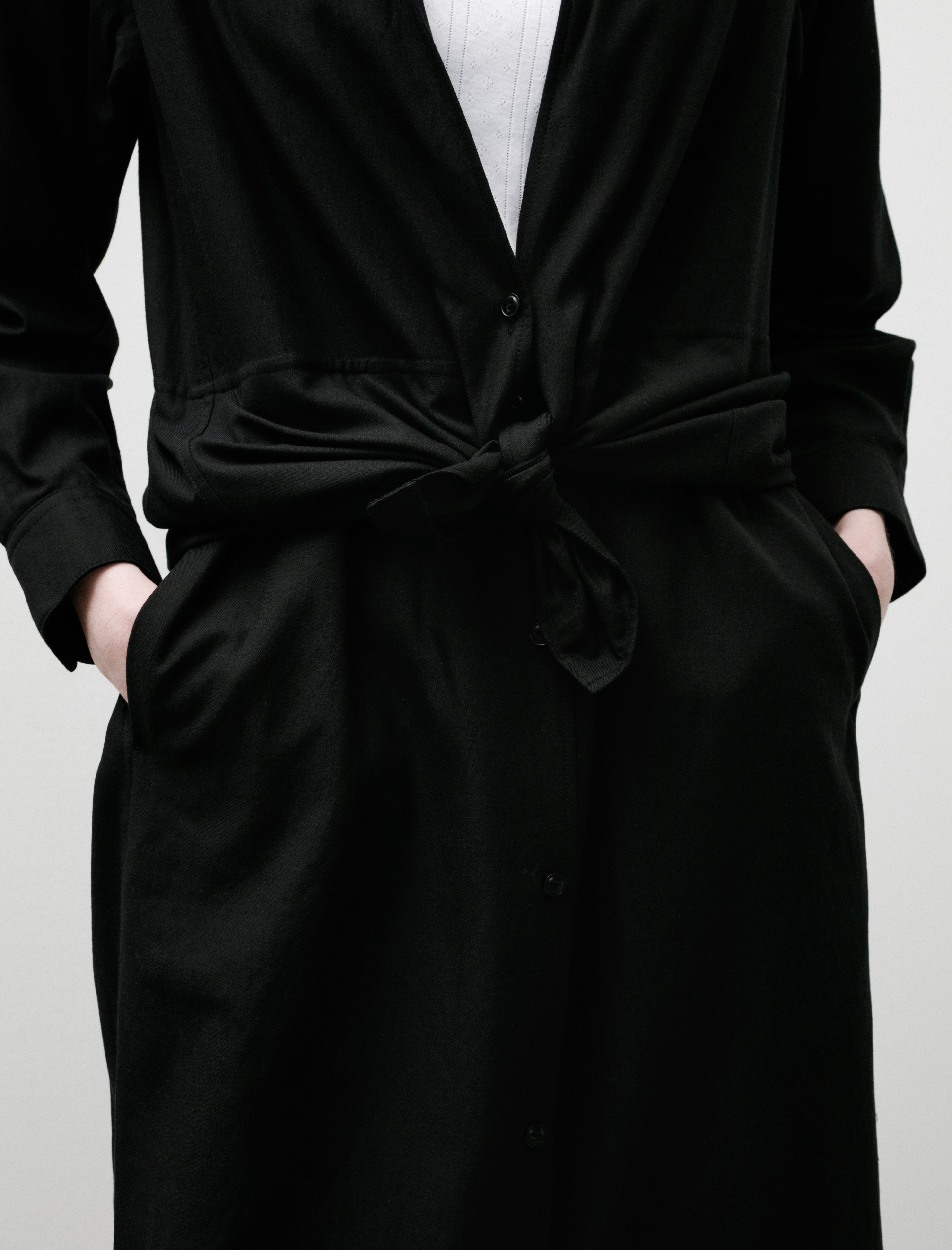 Yoko Sakamoto Two Piece Shirt Dress Black