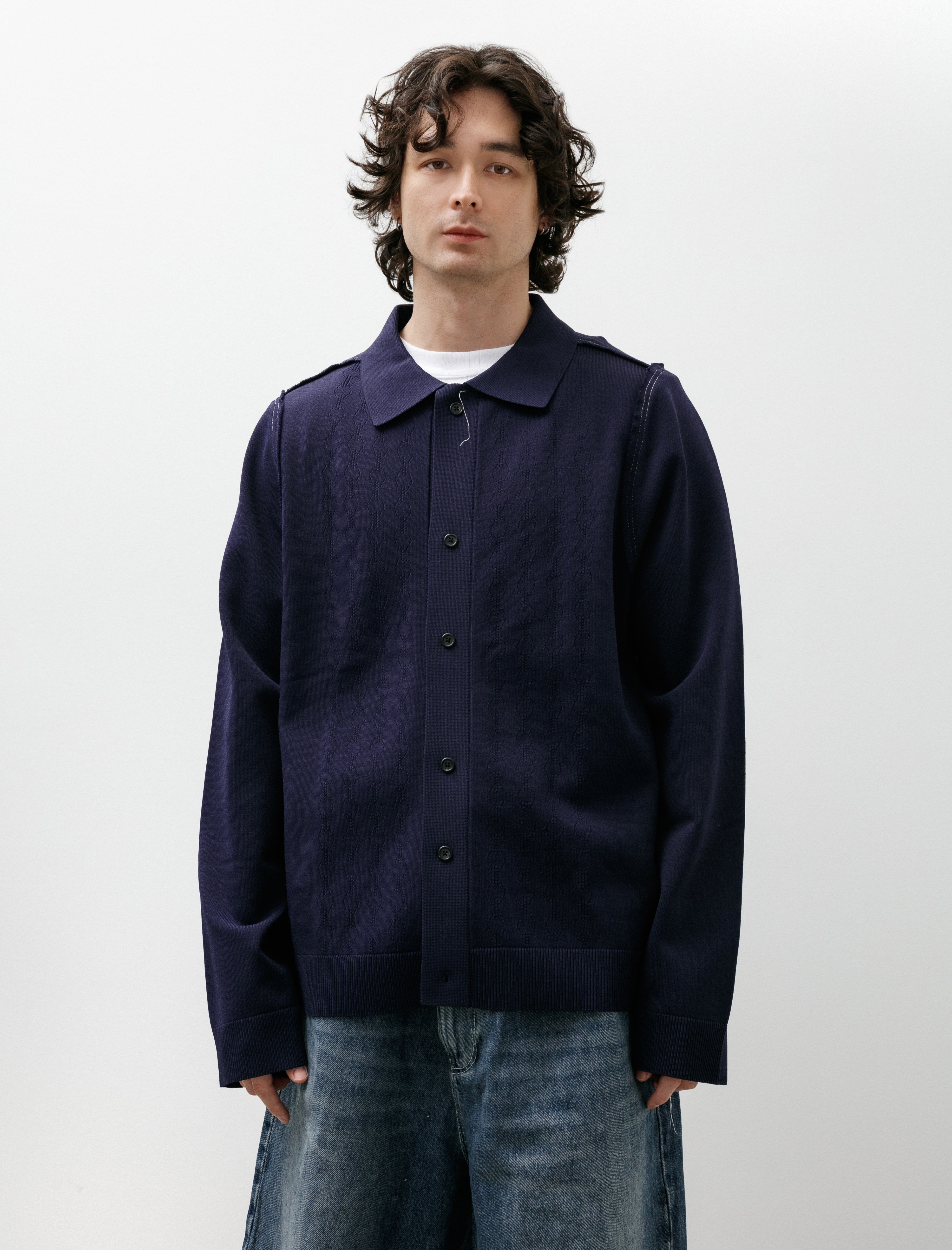 Camiel Fortgens Ajur Cardigan Petrol