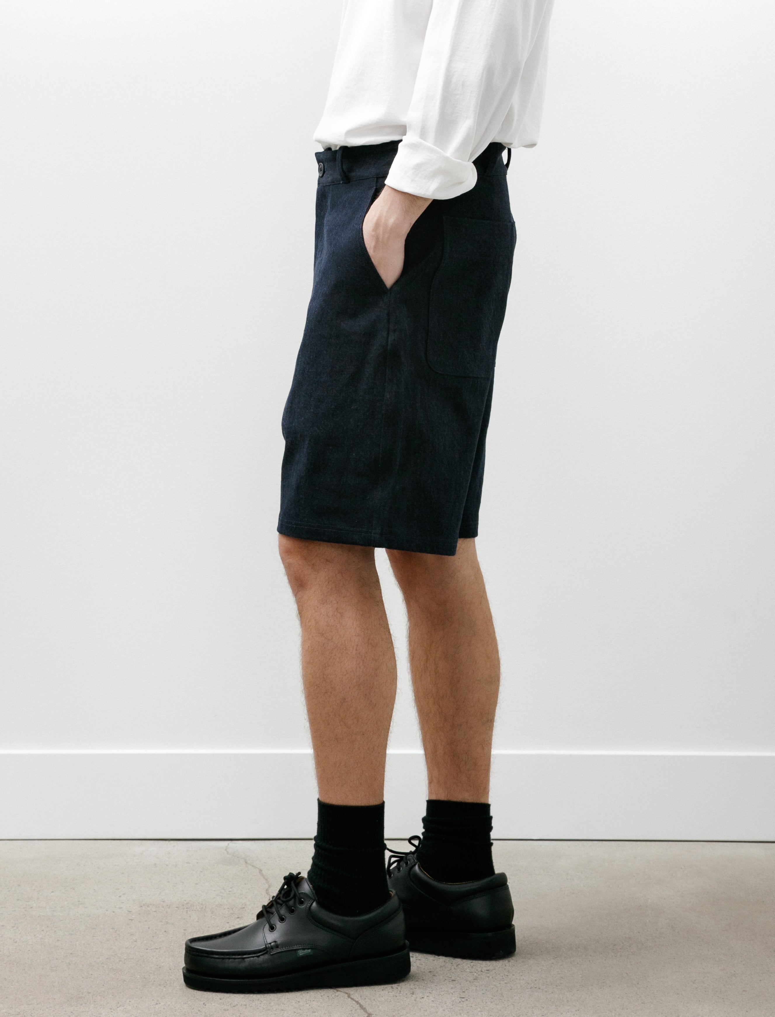 MAN-TLE R20 Jebok-7 Shorts Blue Sumi Organic Denim