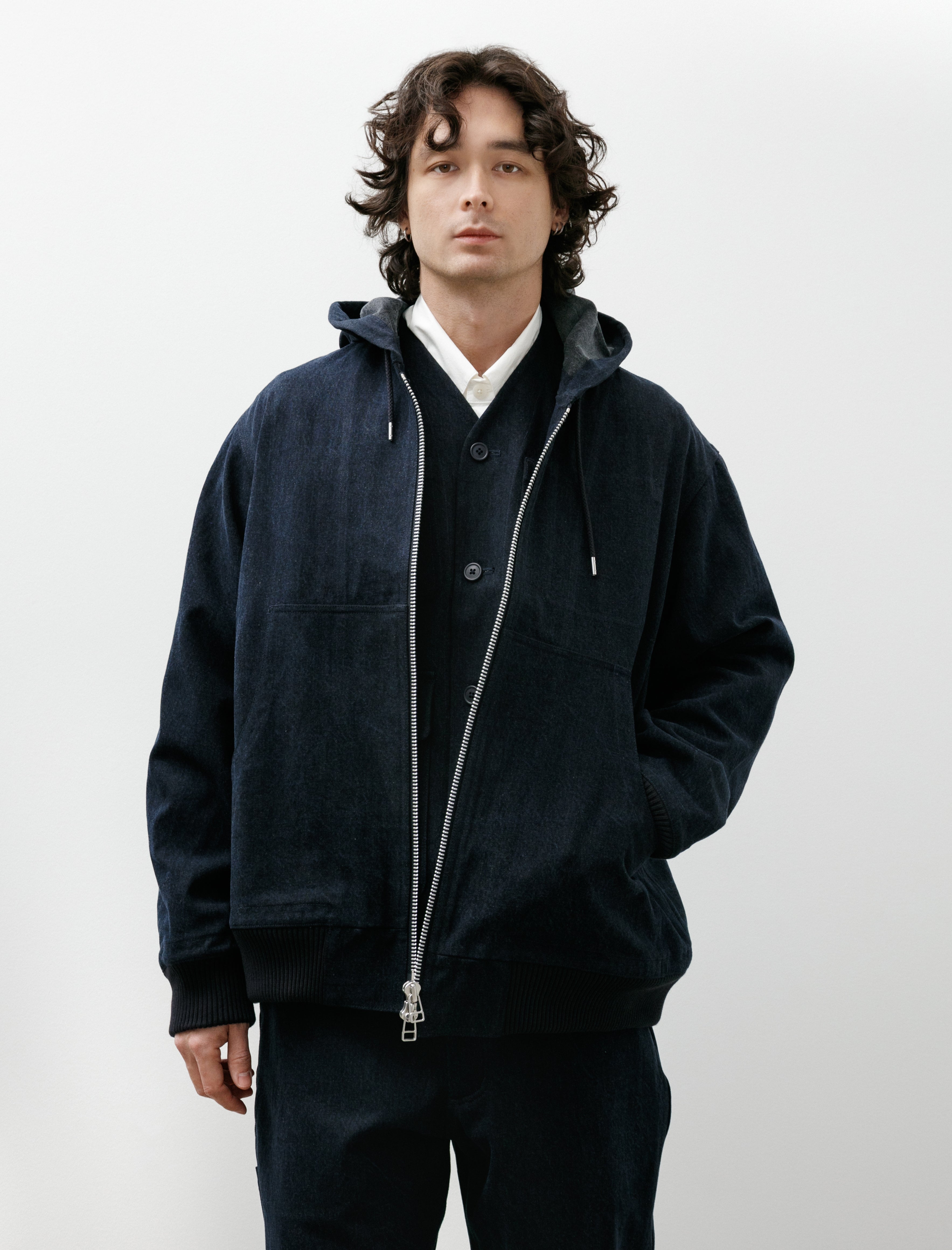 MAN-TLE R20 Jebok-3 Parker Blue Sumi Organic Denim