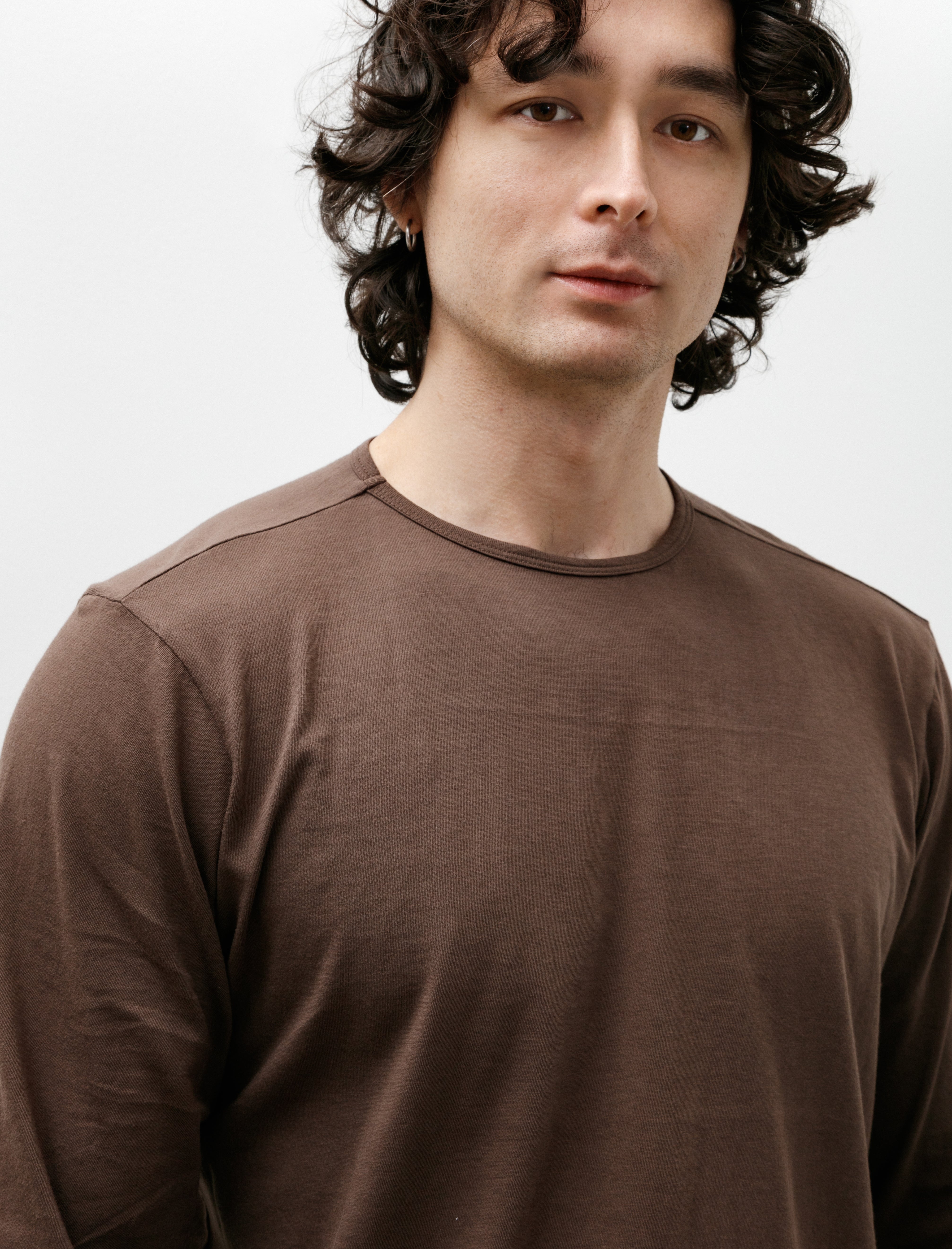 Gabriela Coll No.87 Organic Cotton Long Sleeve Brown