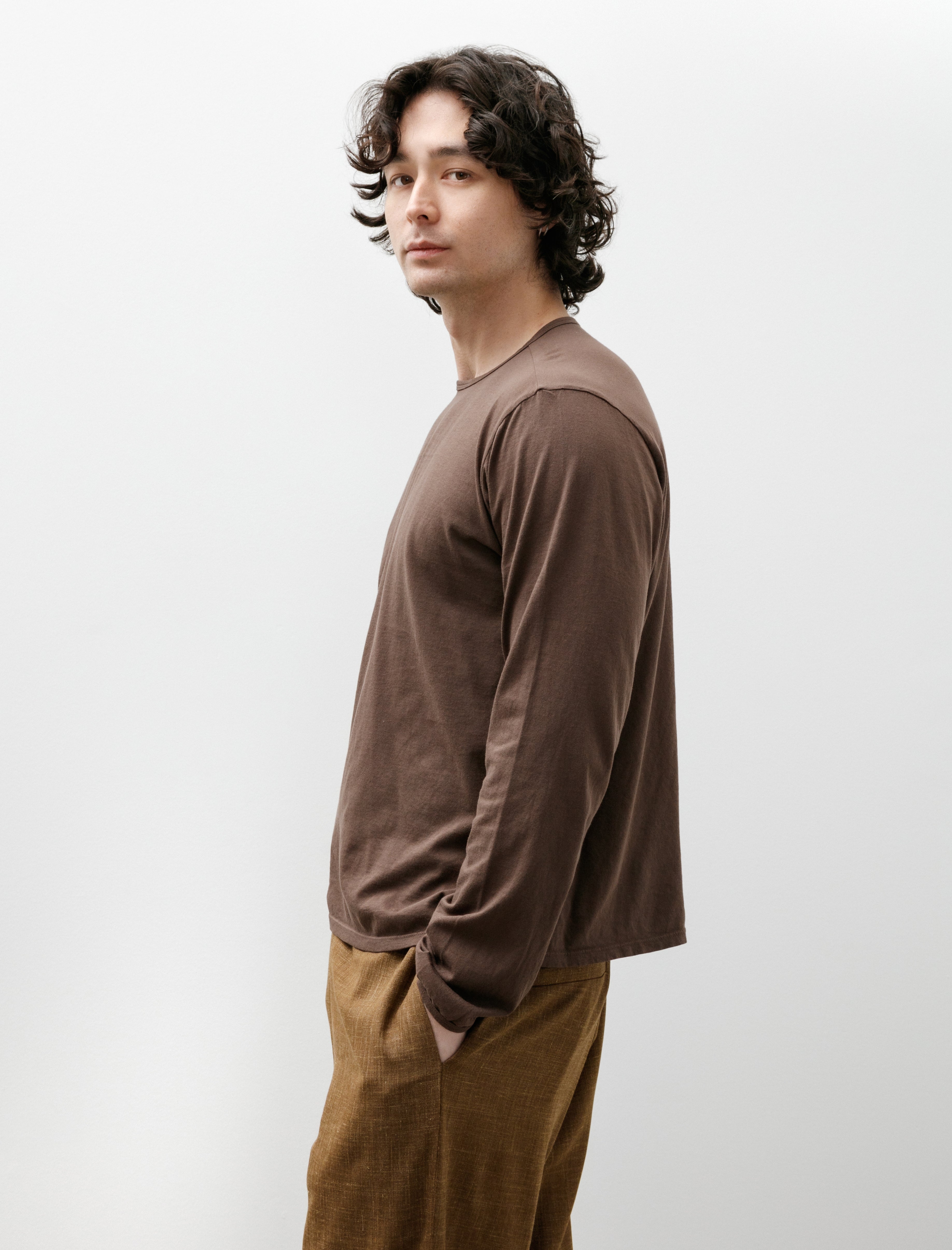 Gabriela Coll No.87 Organic Cotton Long Sleeve Brown