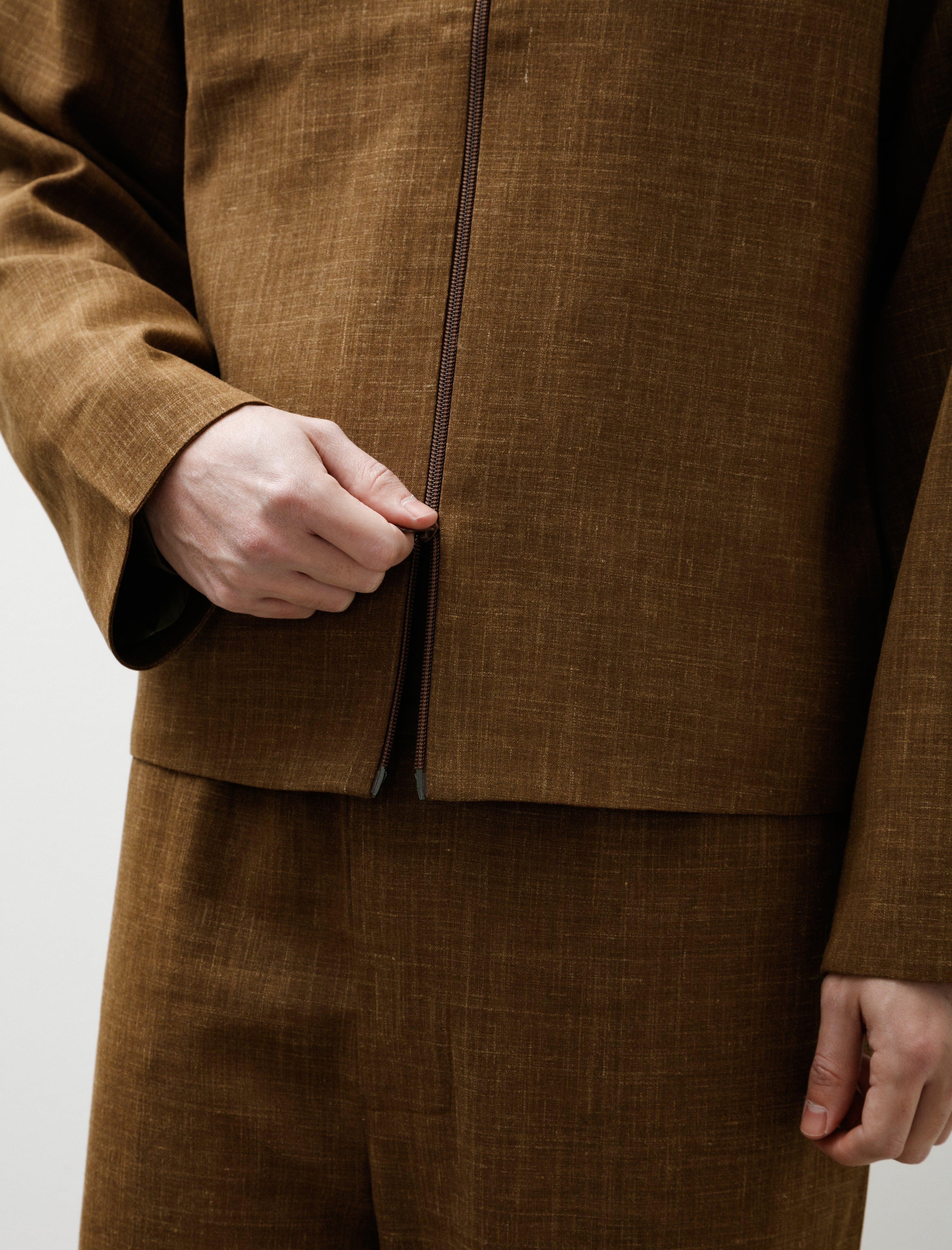 Gabriela Coll No.285 Summer Wool Pocket Jacket Camel