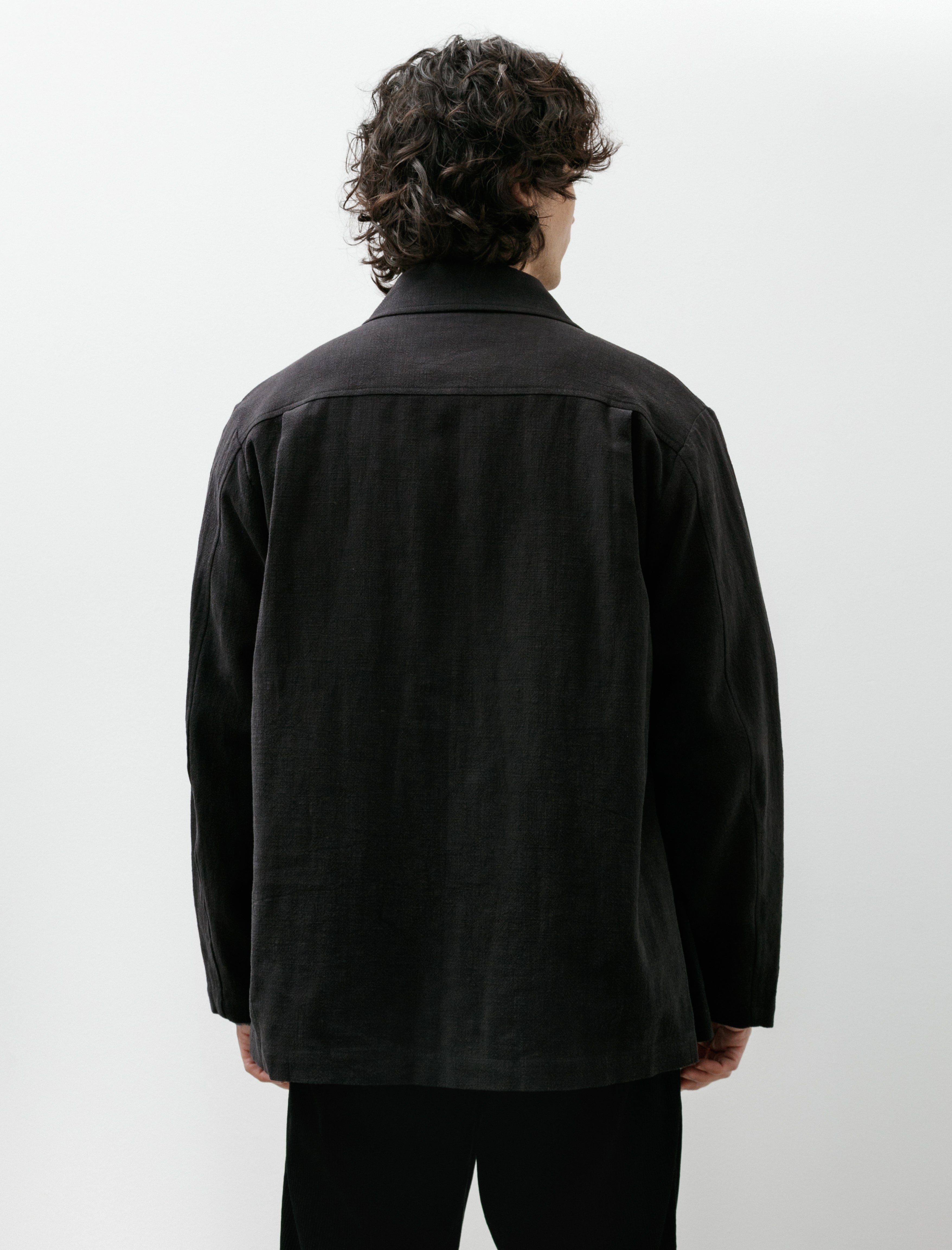 Conkers Field Shirt Ramie Charcoal