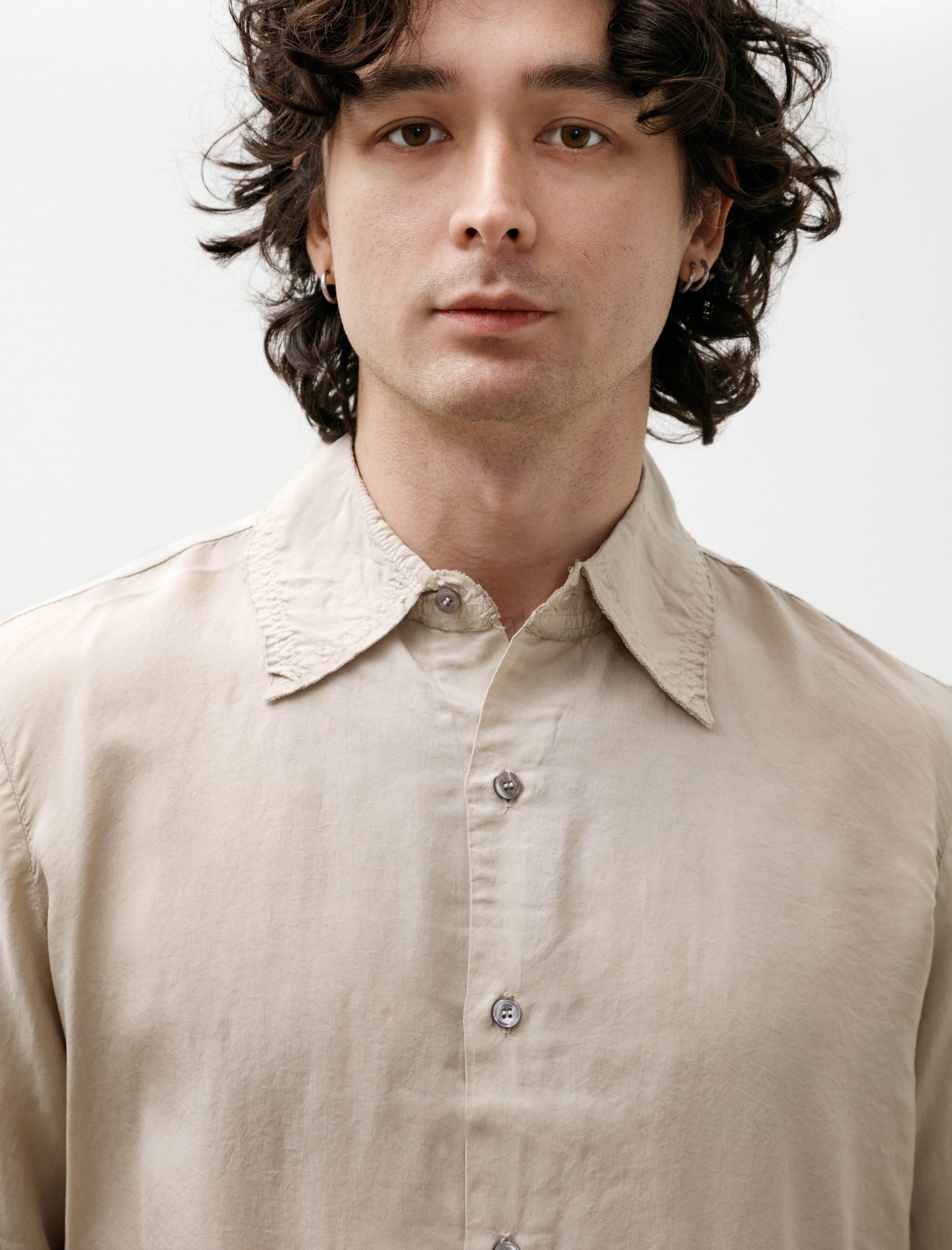 Gabriela No.197 Cupro Shirt Stone