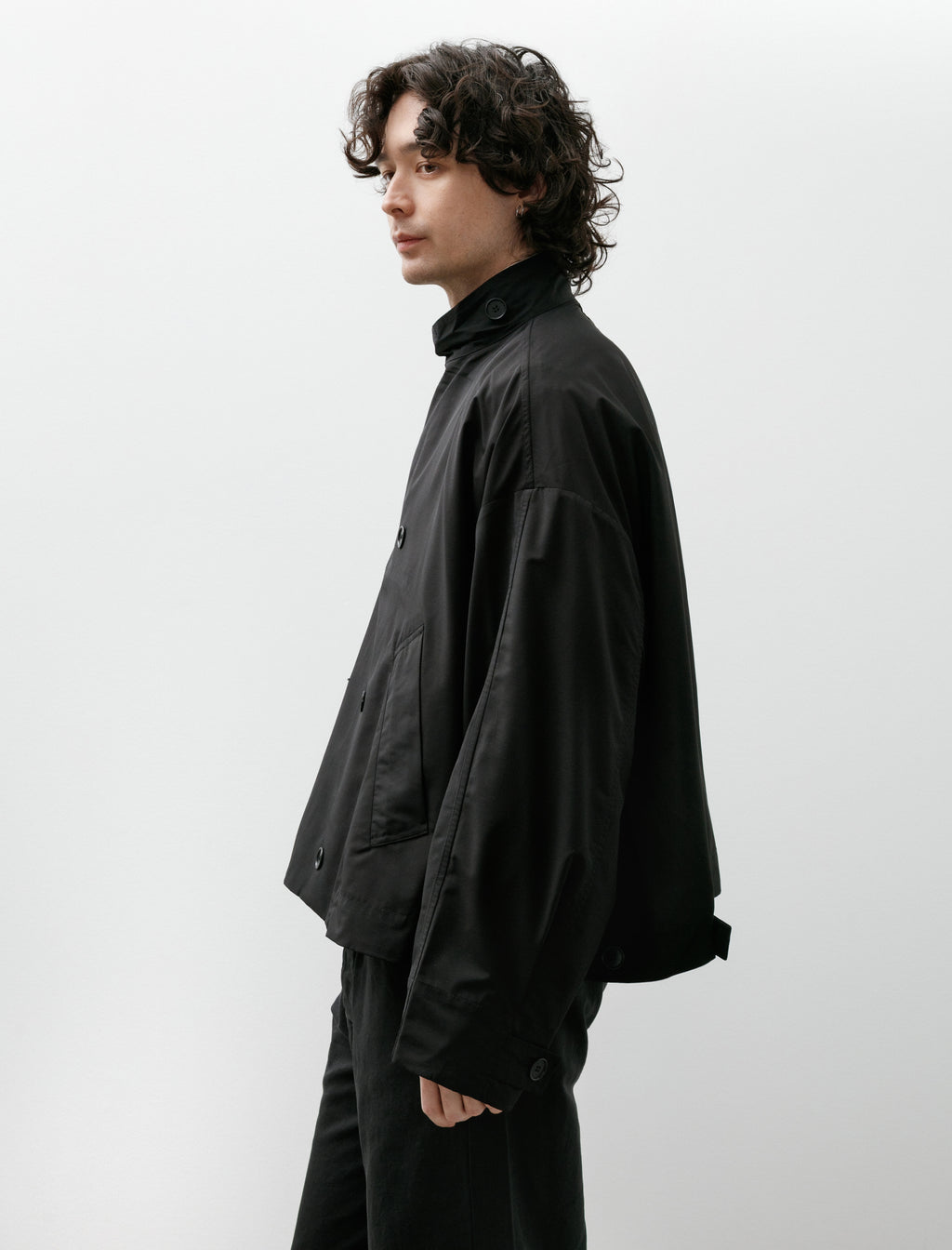 Gabriela Coll No.286 Rainsystem Wool Cropped Jacket Black – Neighbour