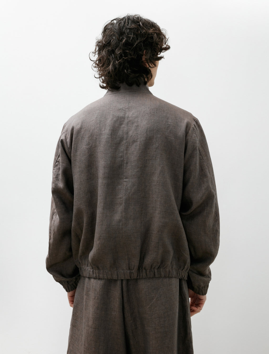 Gabriela Coll No.261 Linen Zipper Jacket Brown – Neighbour
