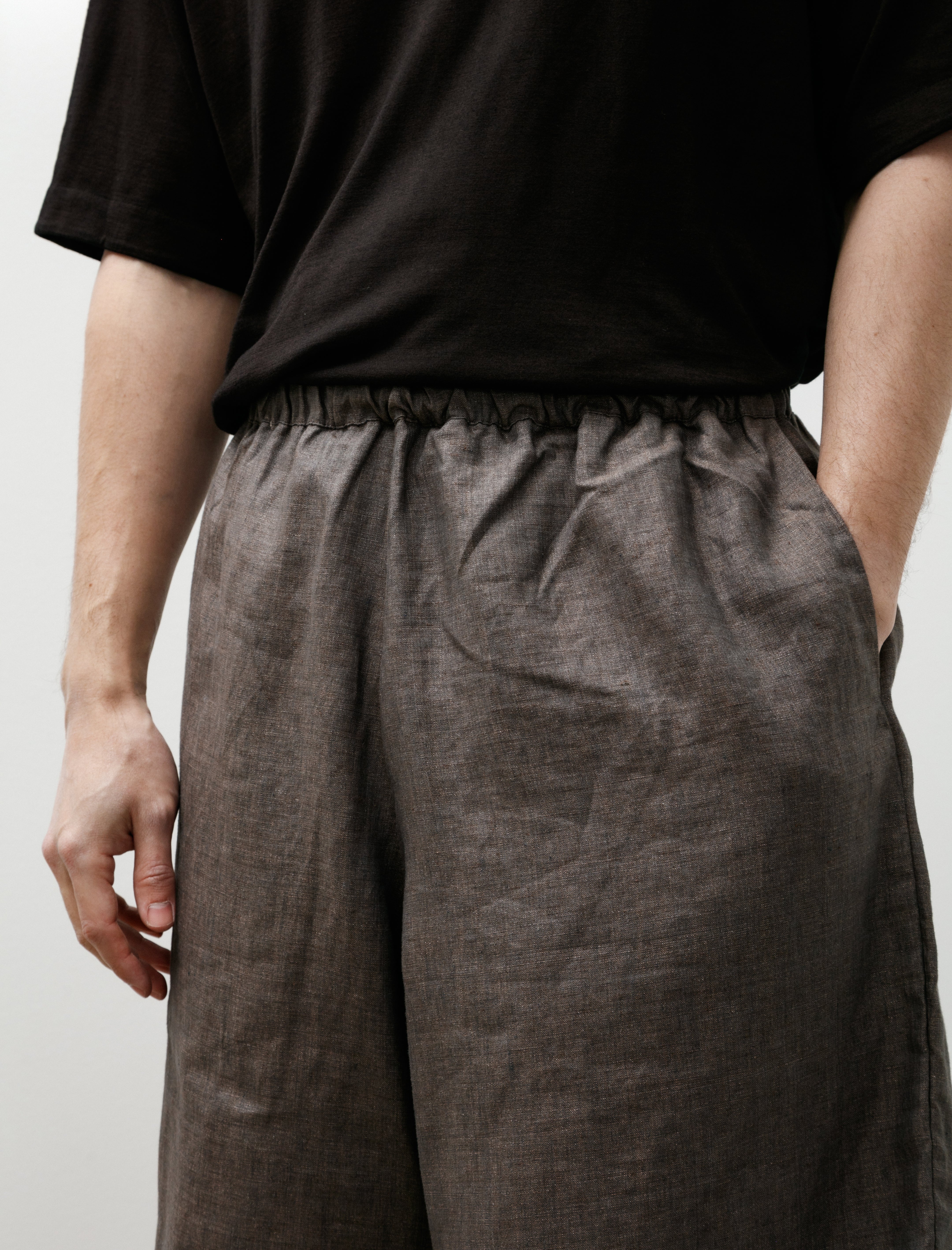 Gabriela Coll No.259 Linen Shorts Brown