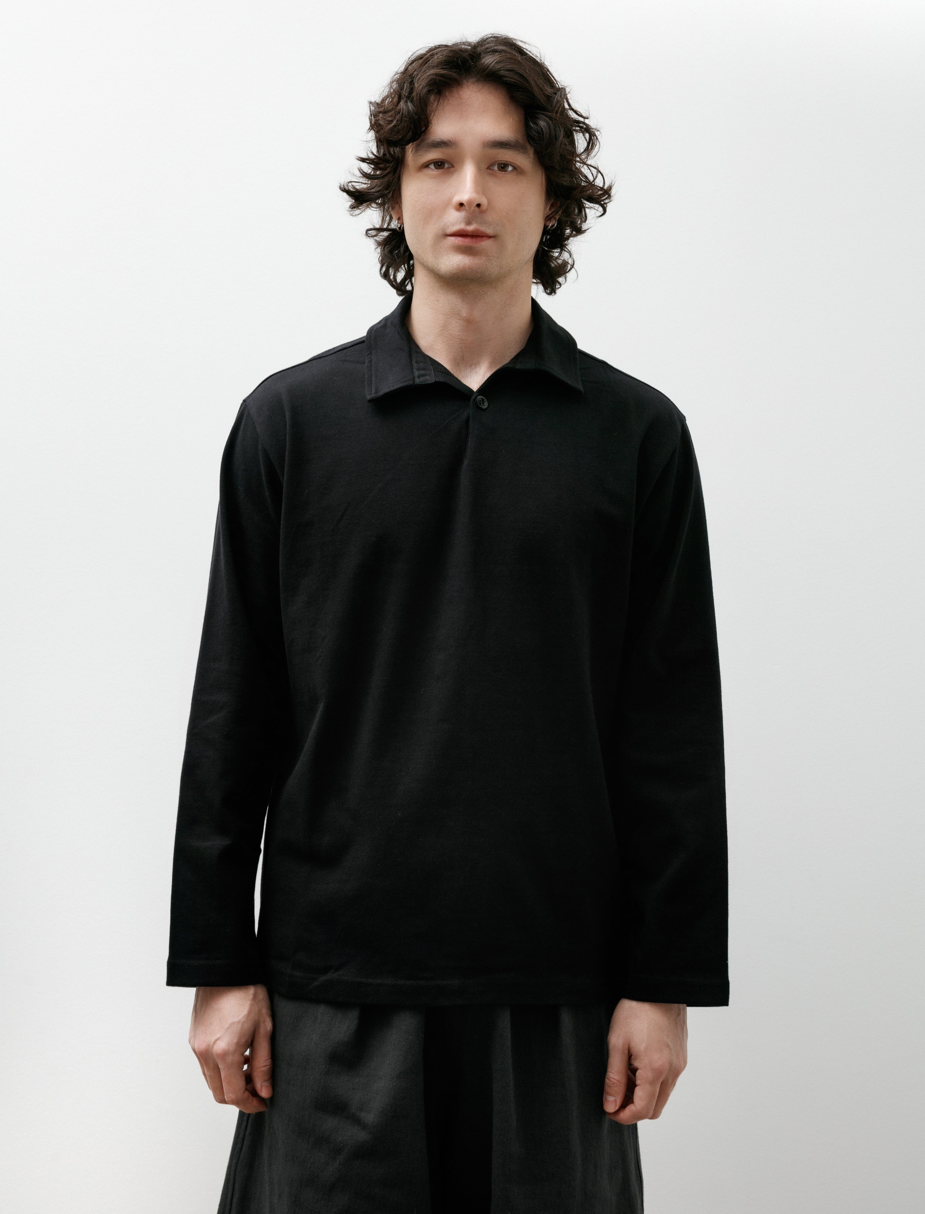 Conkers Rugby Shirt Organic Jersey Black