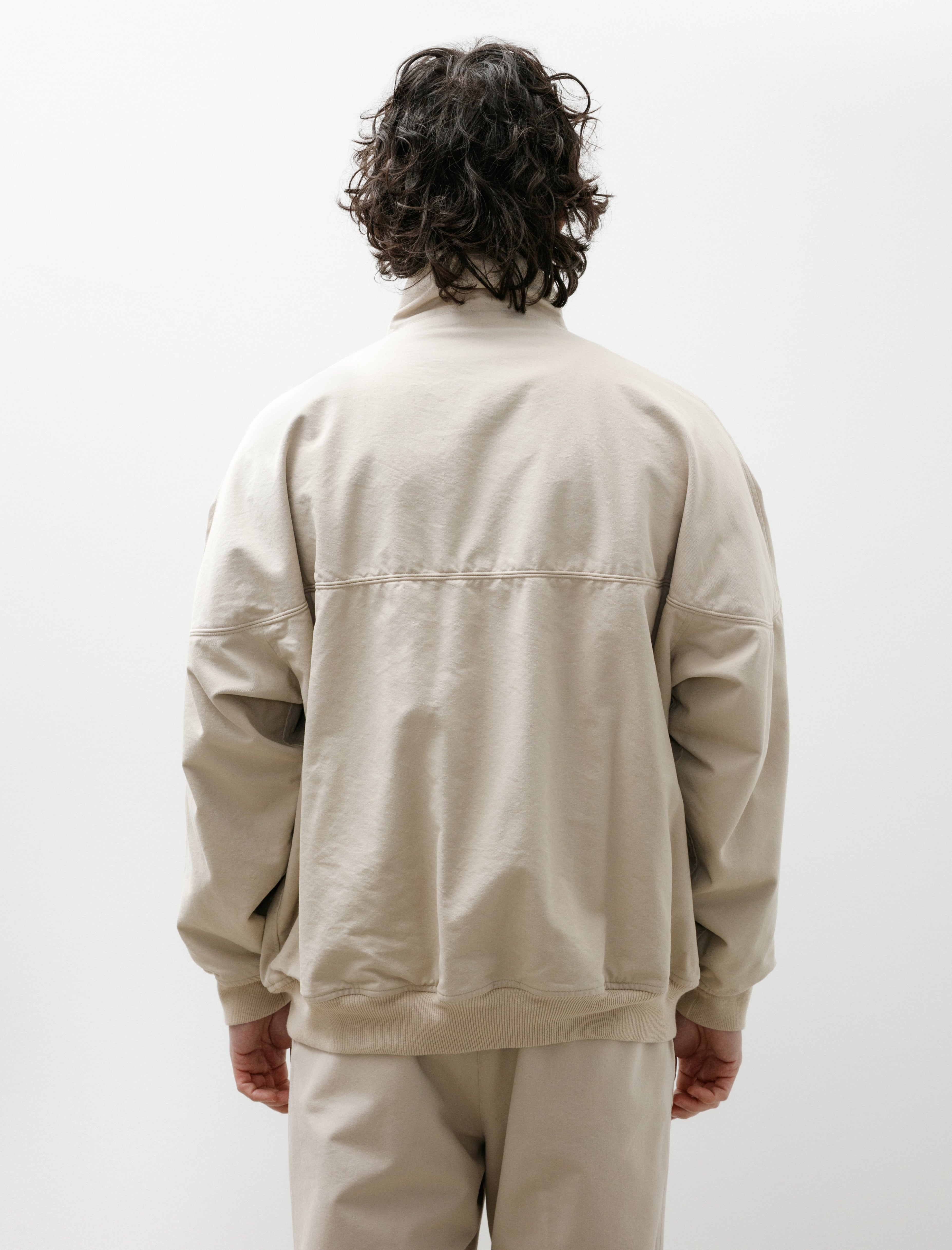 Comoli Post-Work Twill Cap Shoulder Blouson Ivory