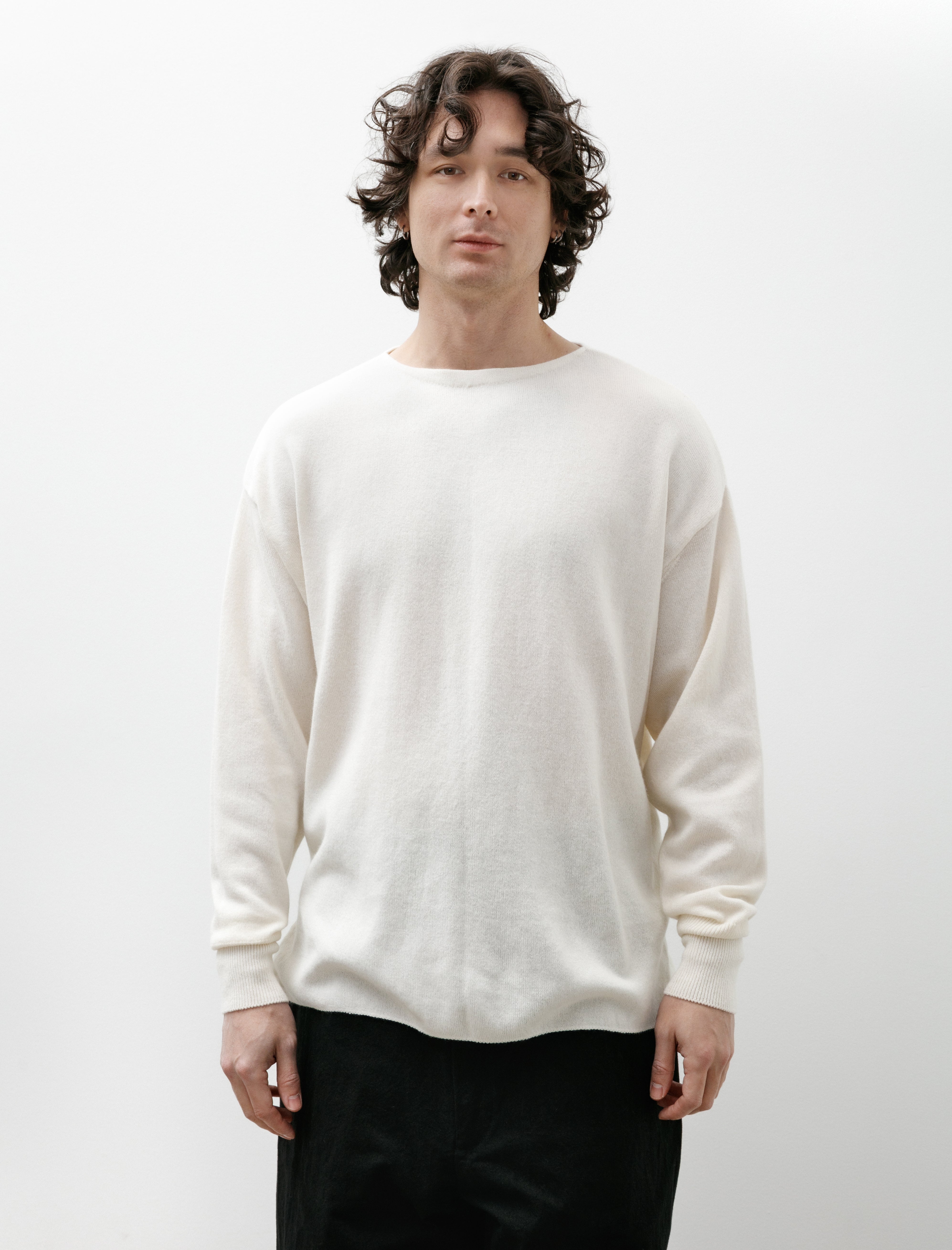 Comoli Cashmere-Washi COMOLI Knit Ivory