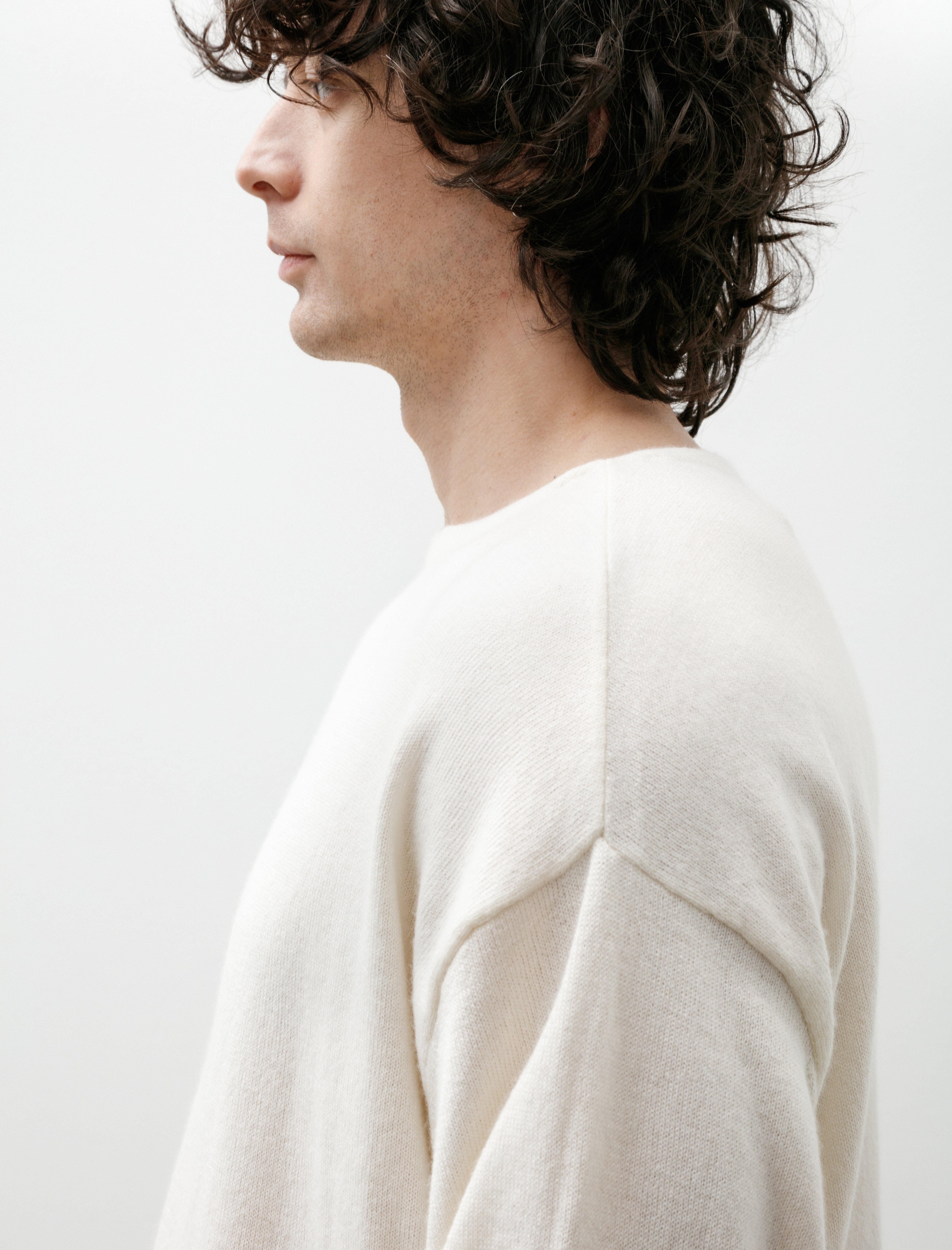 Comoli Cashmere-Washi COMOLI Knit Ivory