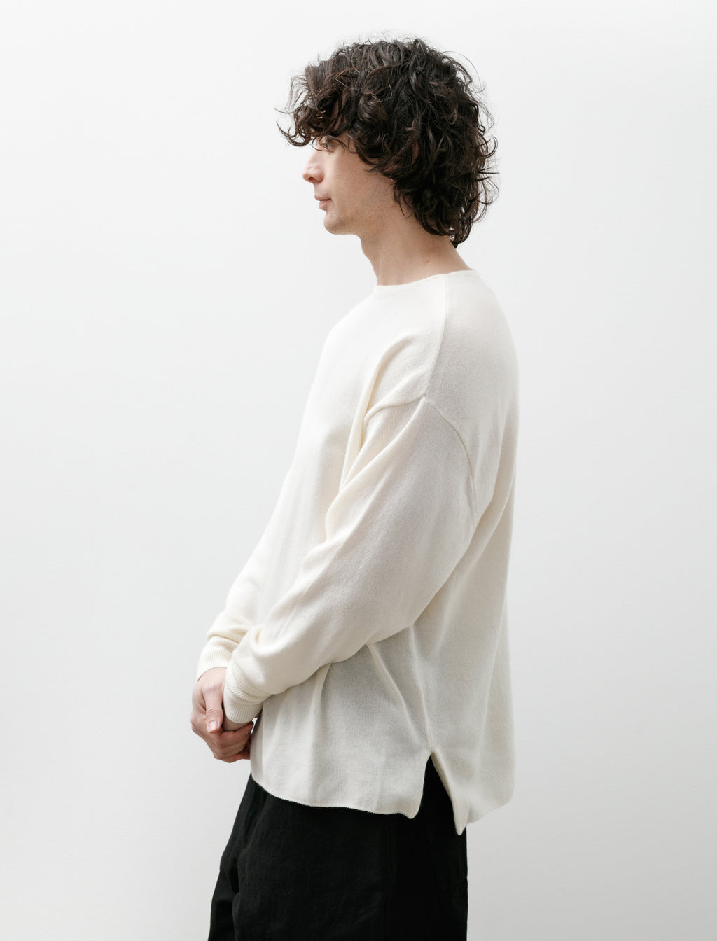 Comoli Cashmere-Washi COMOLI Knit Ivory – Neighbour