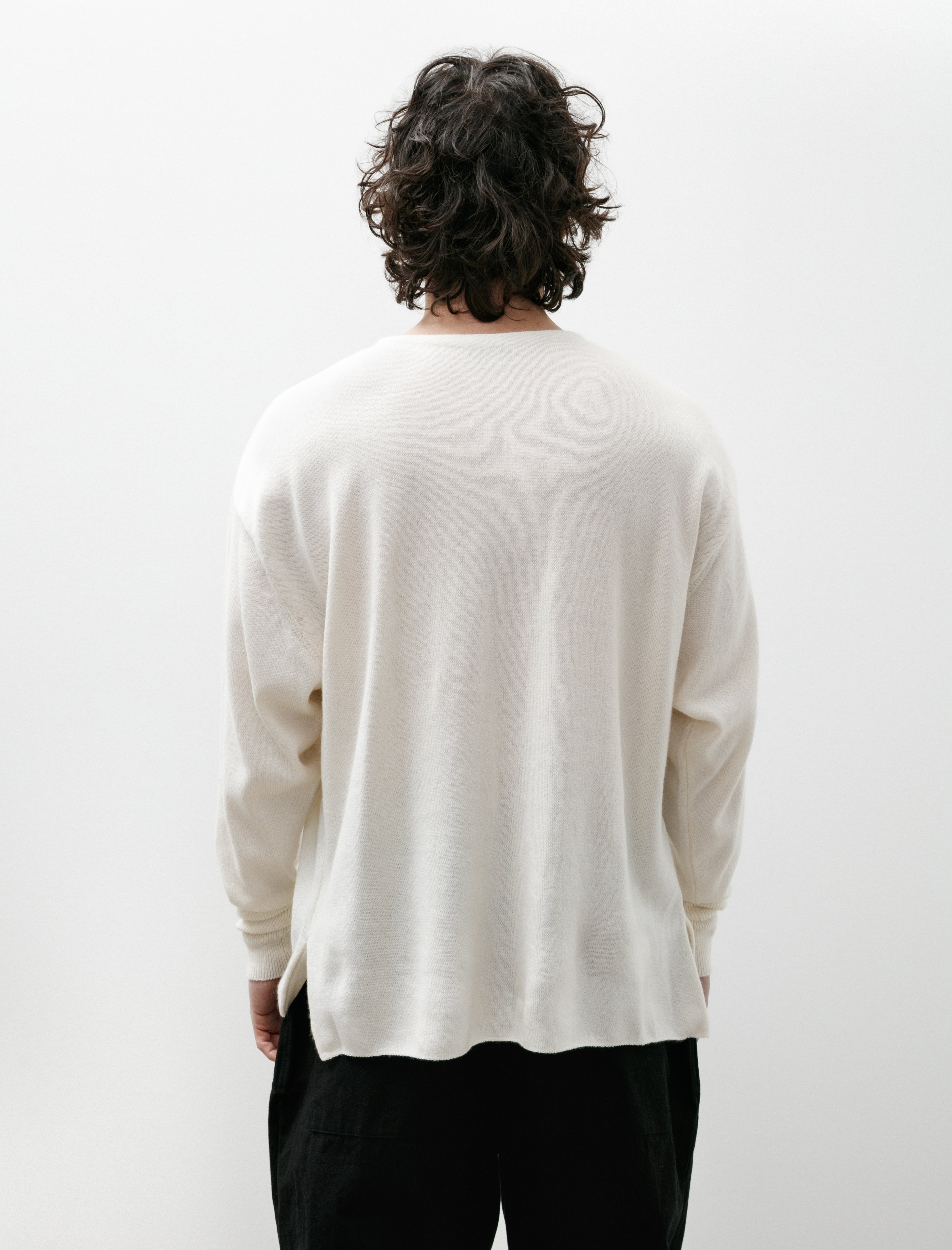 Comoli Cashmere-Washi COMOLI Knit Ivory