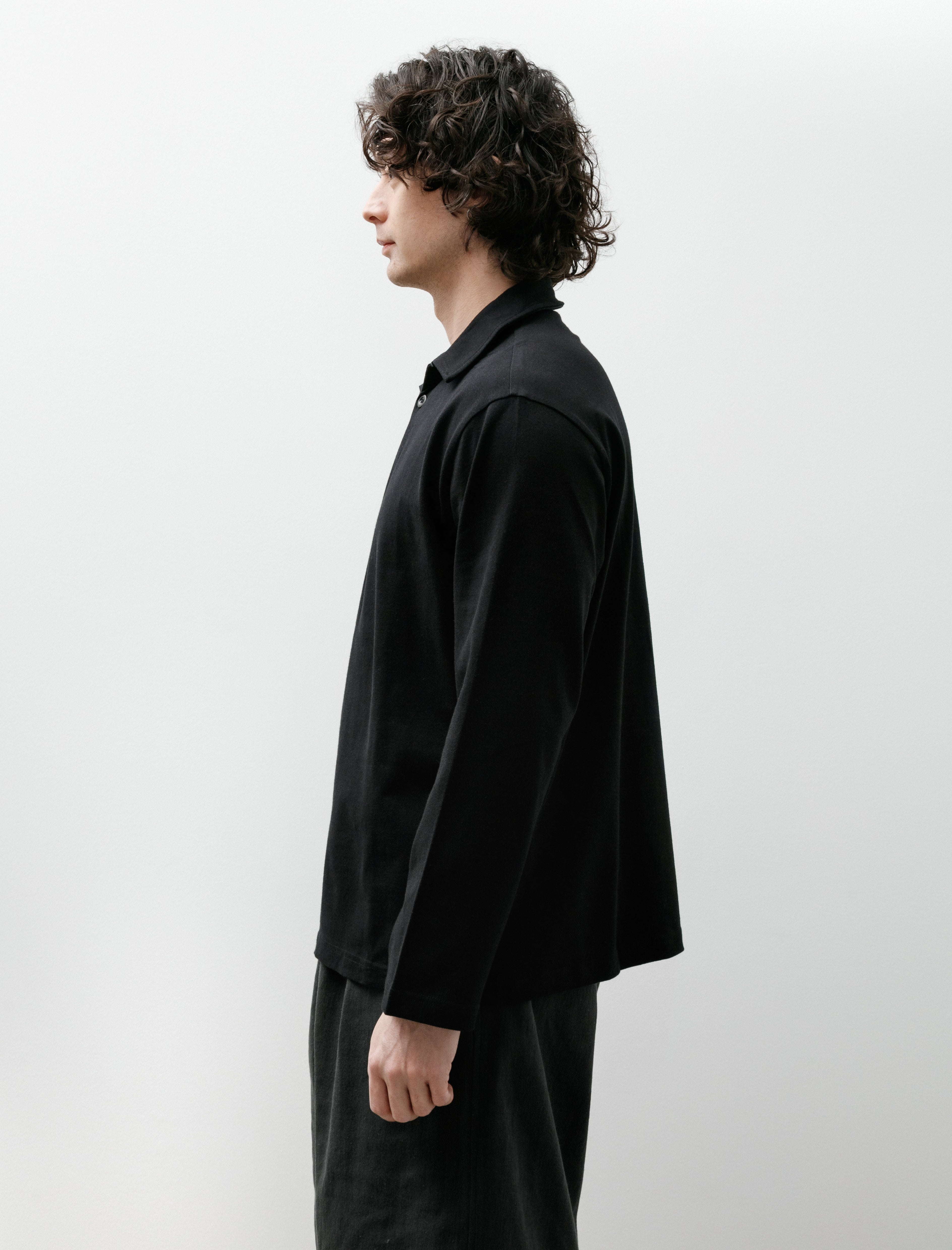 Conkers Rugby Shirt Organic Jersey Black