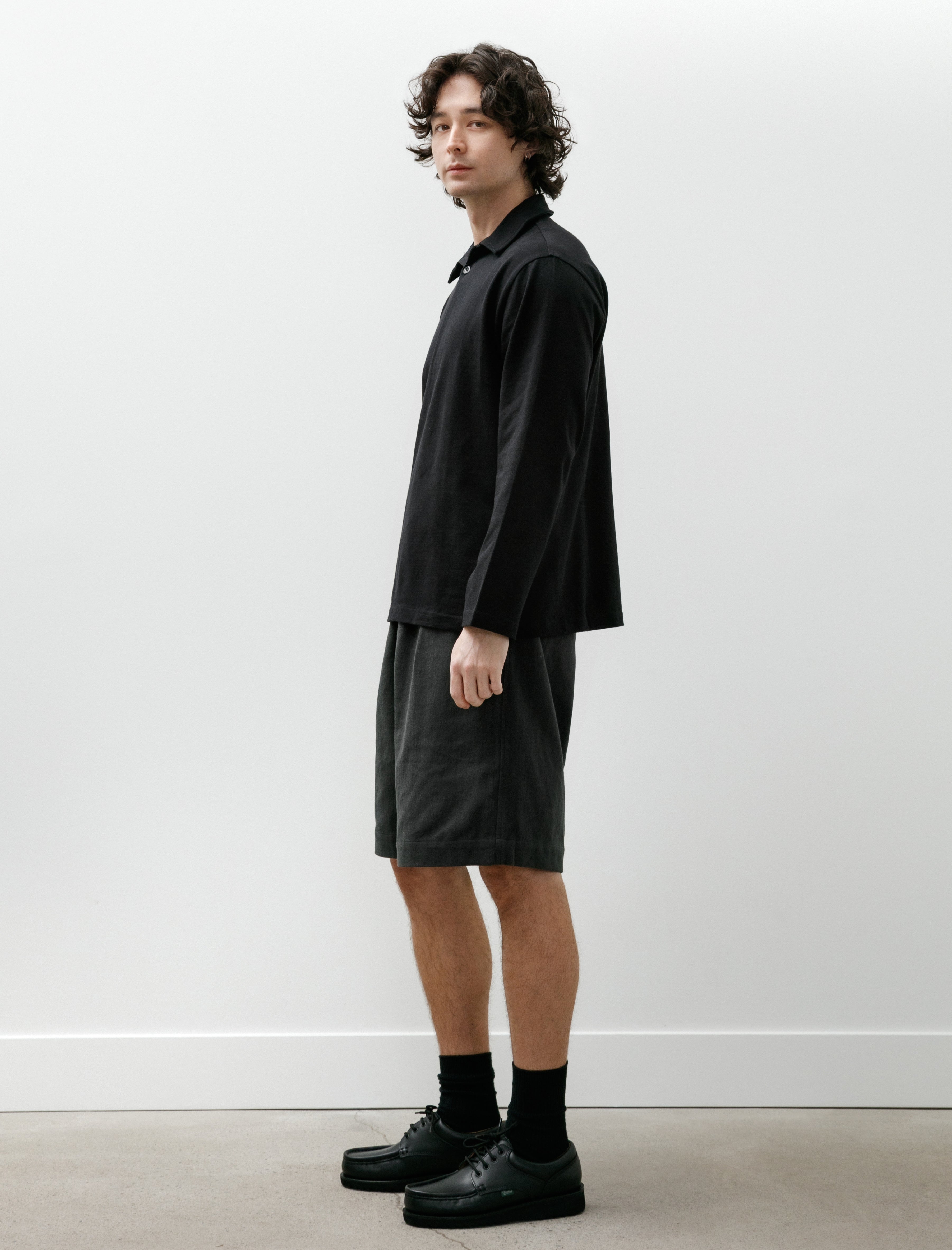 Conkers Rugby Shirt Organic Jersey Black