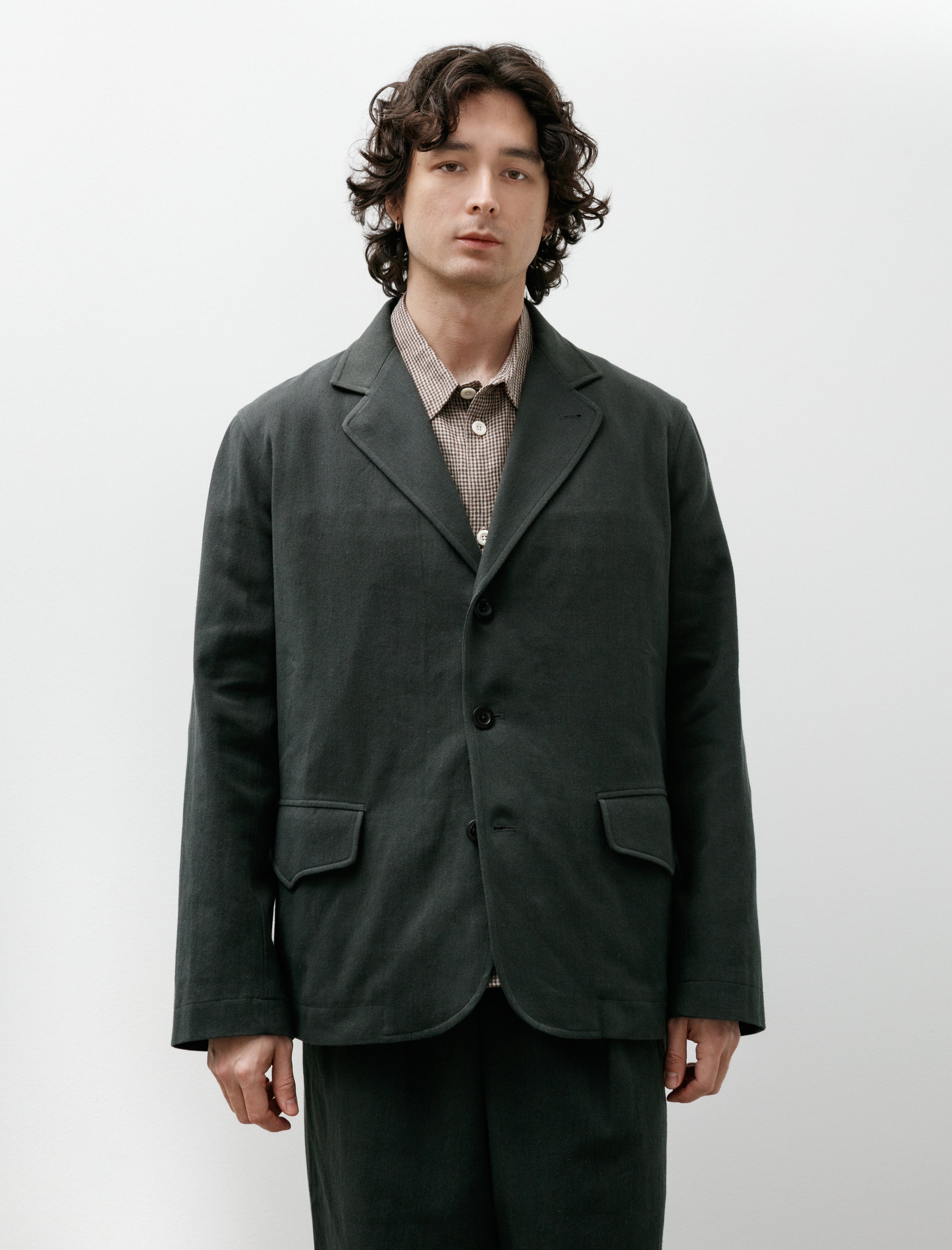 Conkers Rambler Blazer Cotton Flax Twill Loch