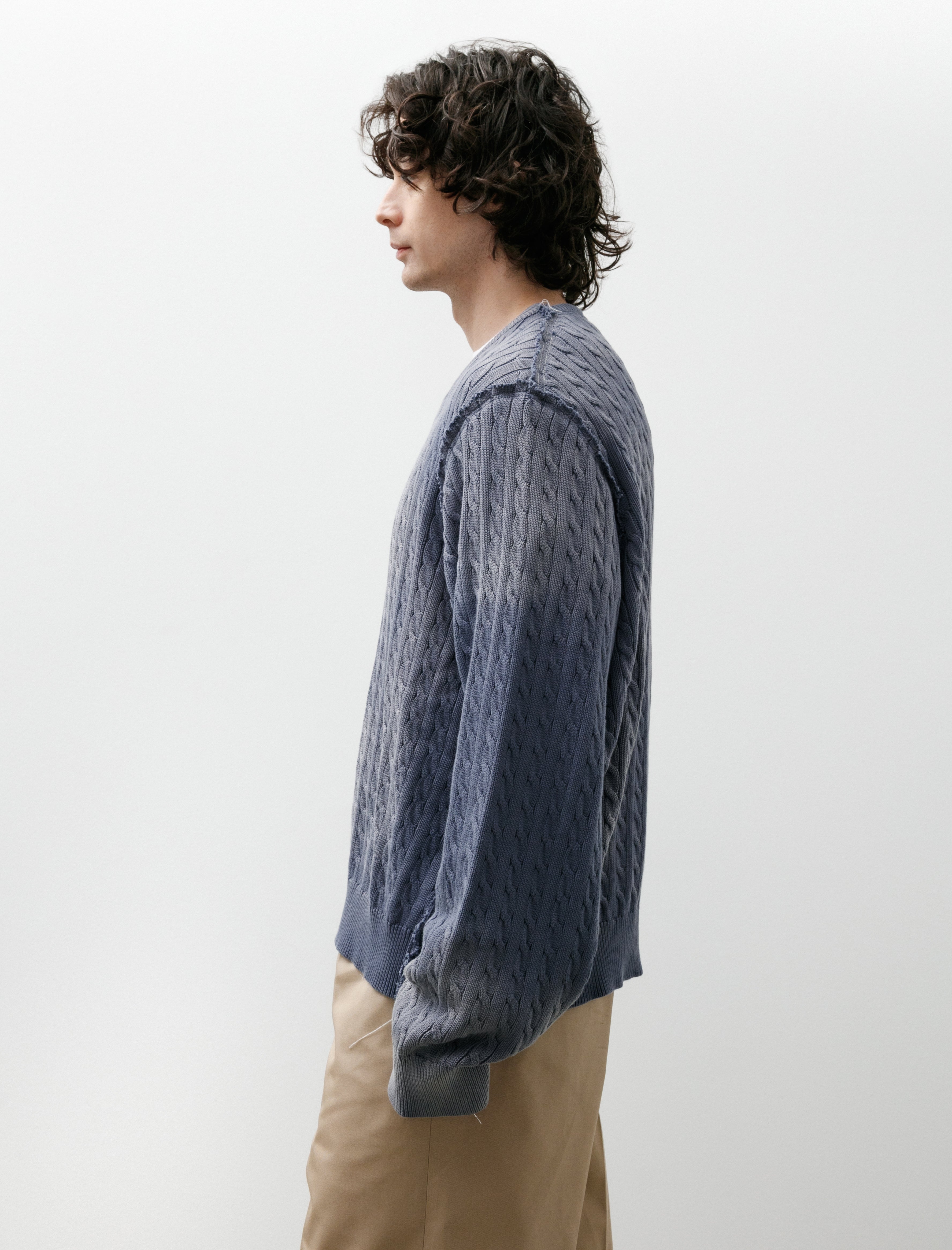 Camiel Fortgens Frankenstein Cable V-Neck Petrol