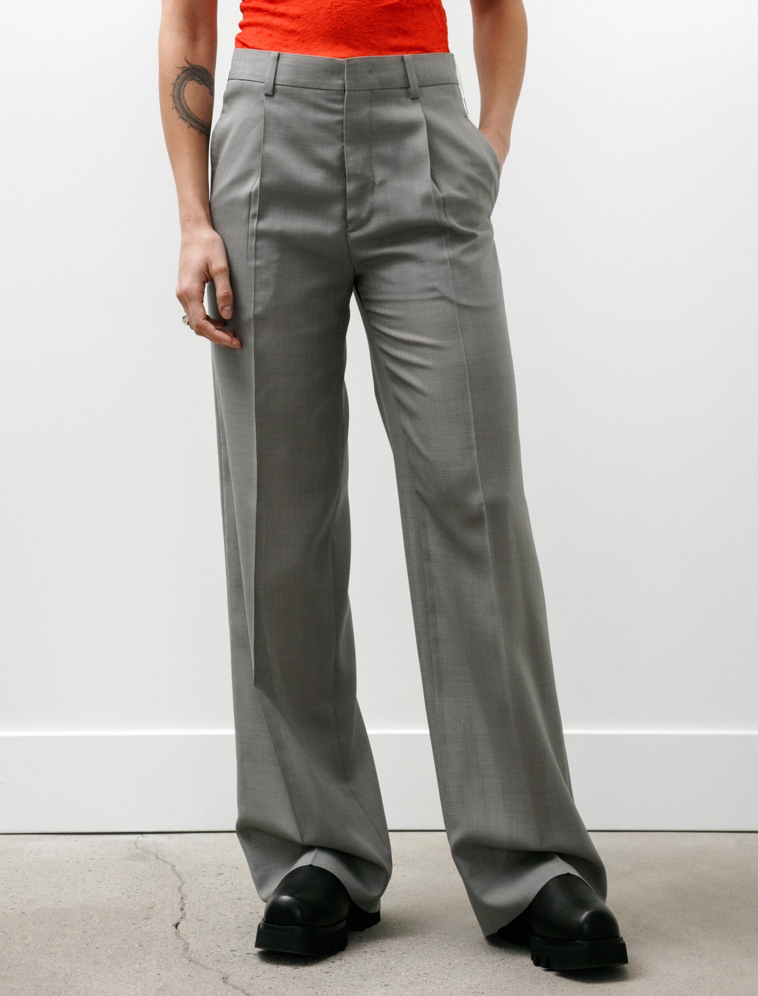 Kanako Sakai Sheer Trousers Gray