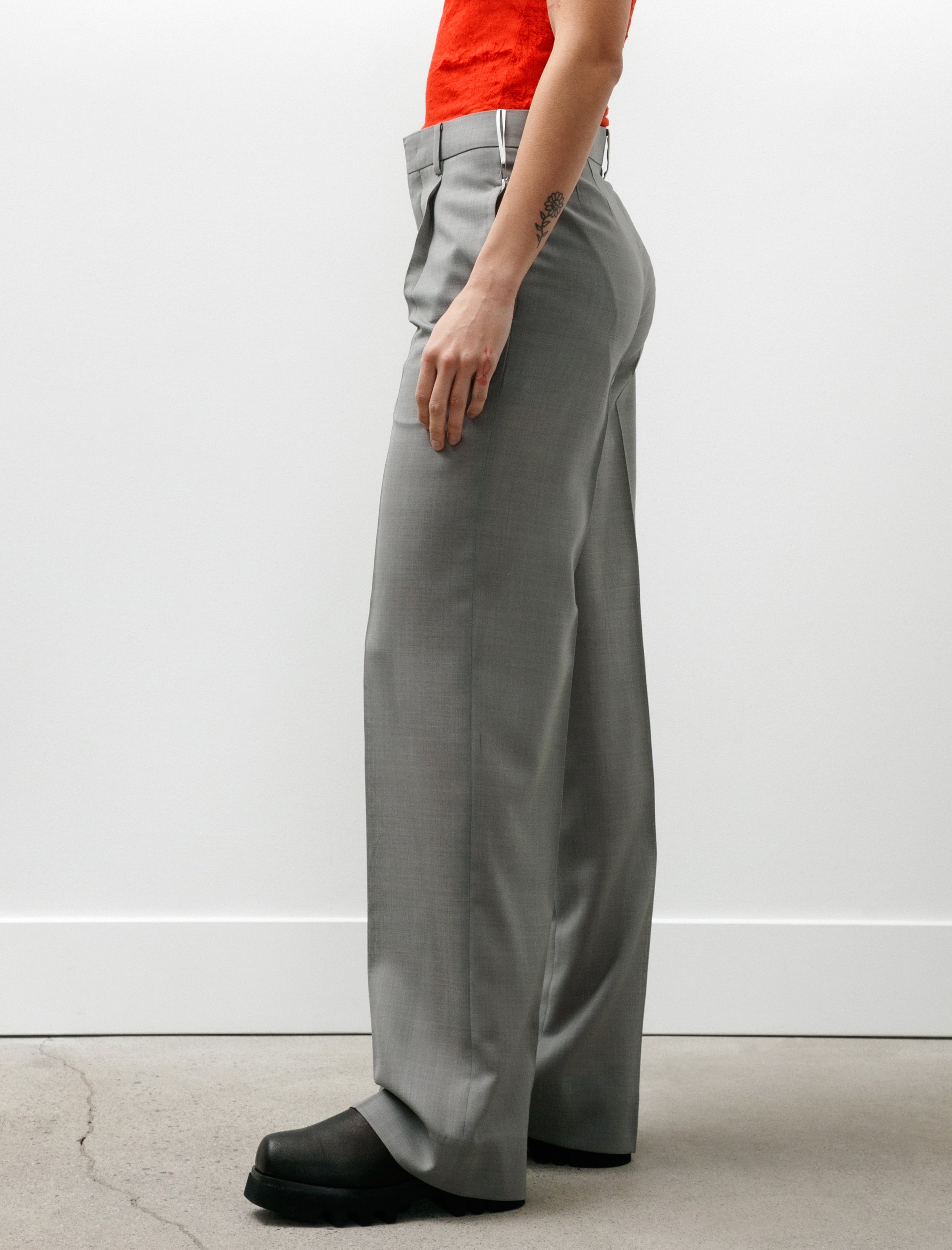 Kanako Sakai Sheer Trousers Gray